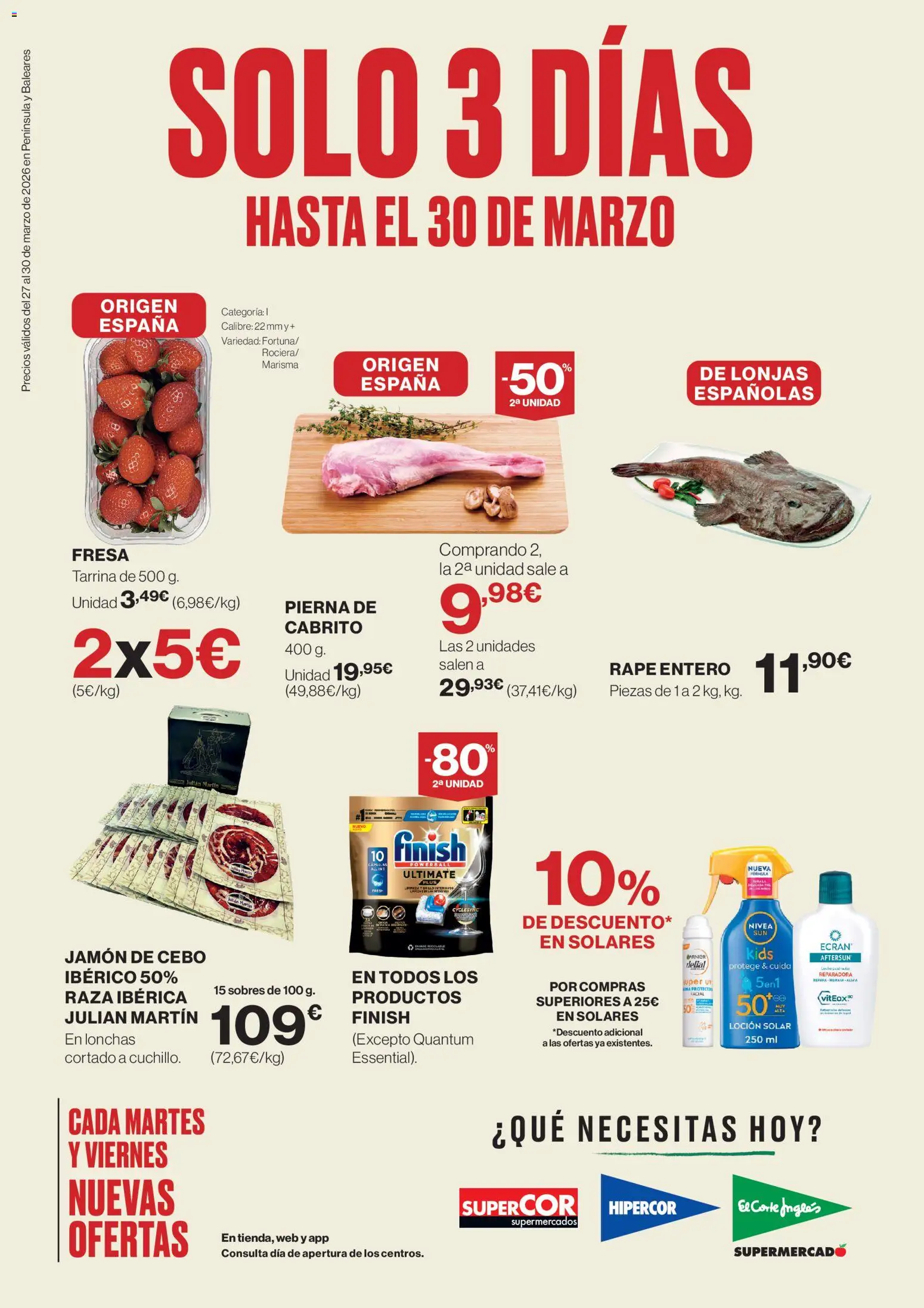 Hipercor catálogo │ válido desde el 27.03.2026 | Página: 1 | Productos: Jamón
