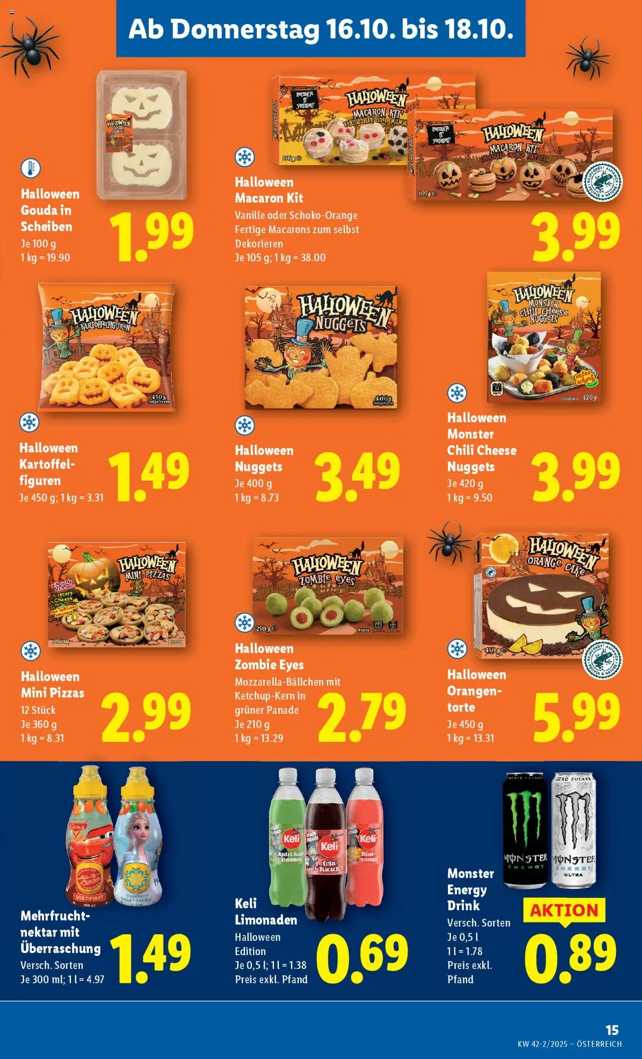 Lidl Flugblatt gültig ab 16.10.2025 | Seite: 19 | Produkte: Zucker, Chili, Orangen