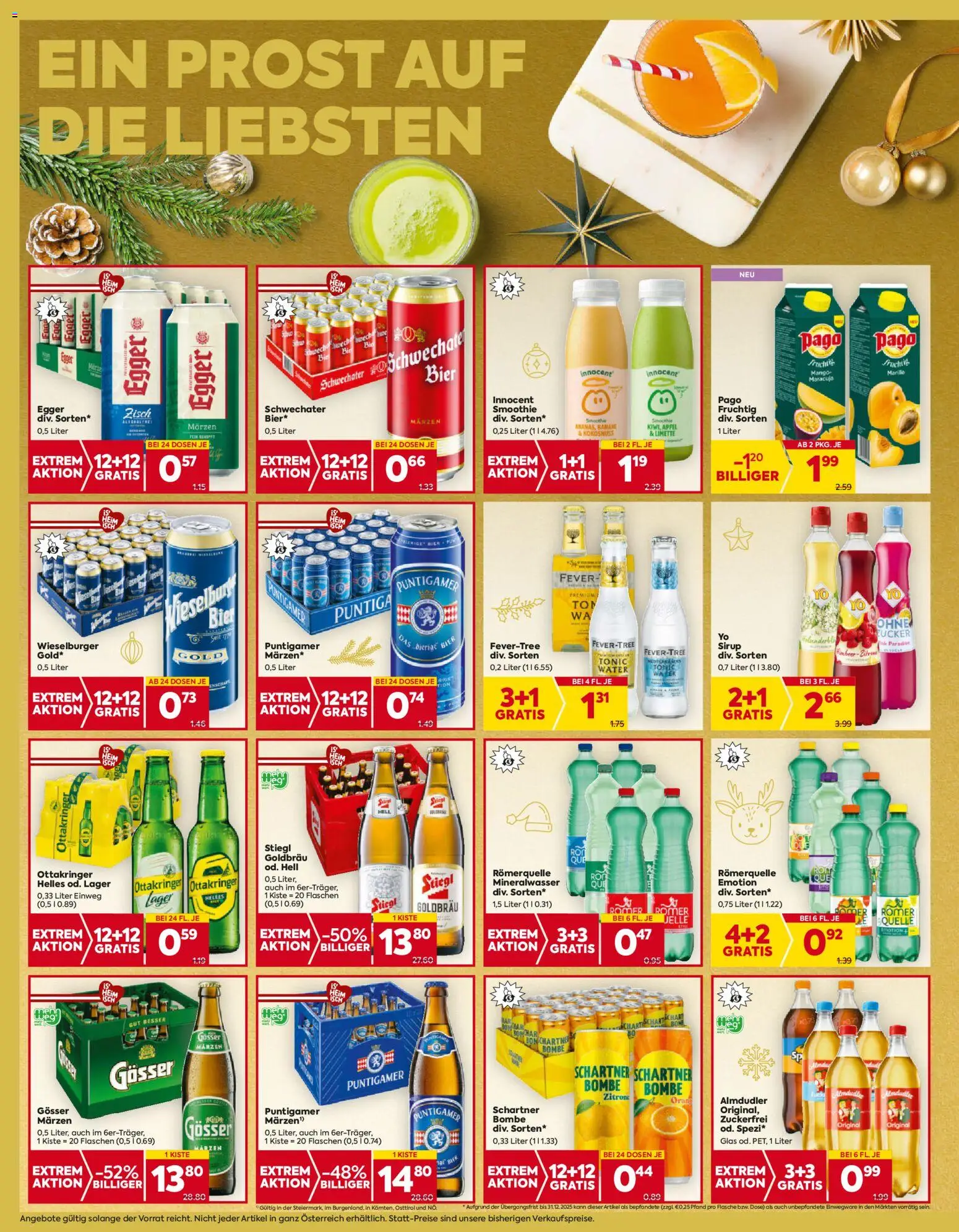 Billa Flugblatt - Burgenland gültig ab 11.12.2025 | Seite: 12 | Produkte: Kiwi, Mango, Bier, Äpfel