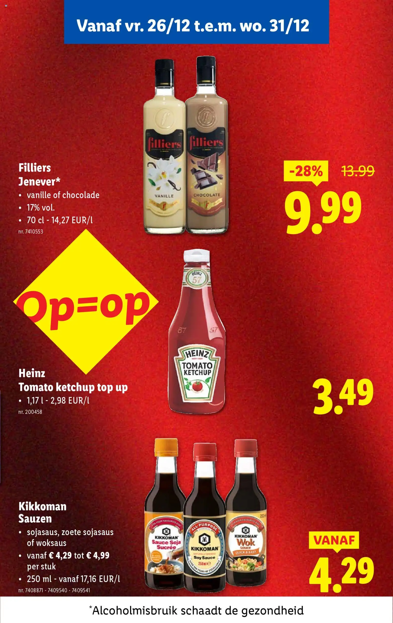 {H1} | Pagina: 61 | Producten: Ketchup, Chocolade