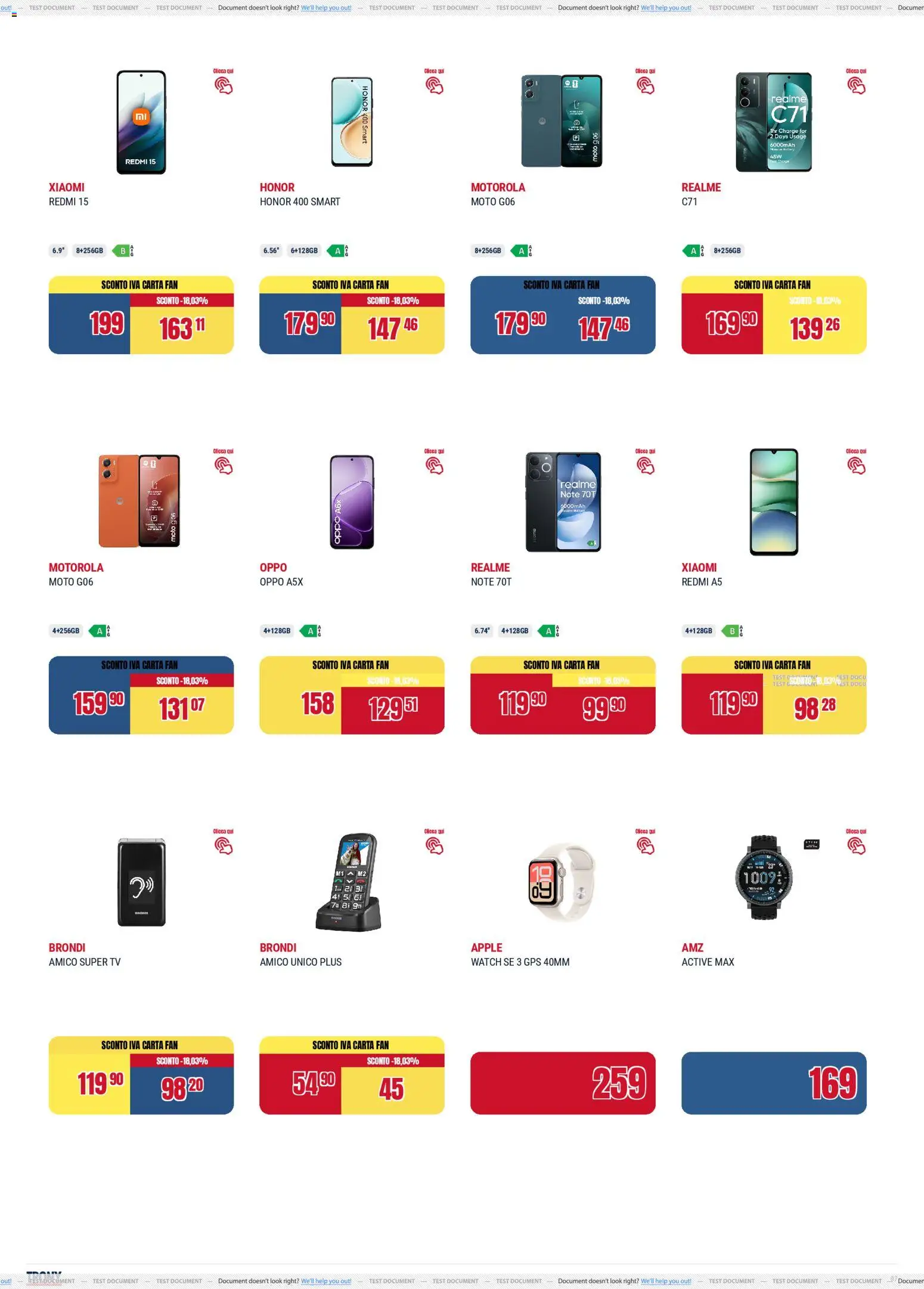 Volantino Trony del 02.04.2026 | Pagina: 7 | Prodotti: Xiaomi, TV, Fan