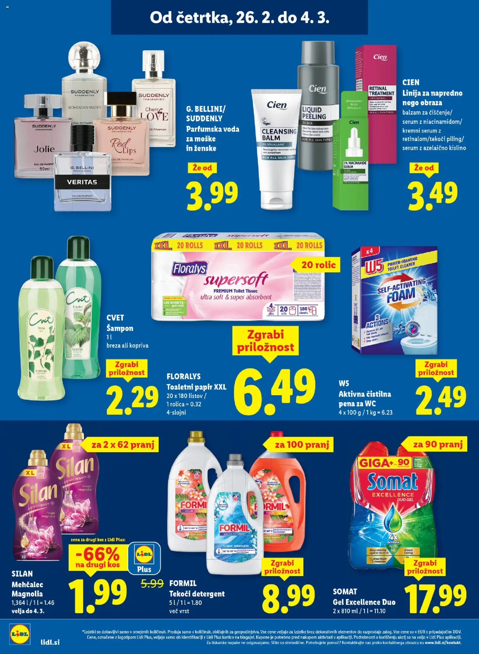 Novi Lidl katalog ponudbe – veljaven od 26.02.2026 | Stran: 20 | Izdelki: Parfum, Sampon, Voda, Parfumska voda