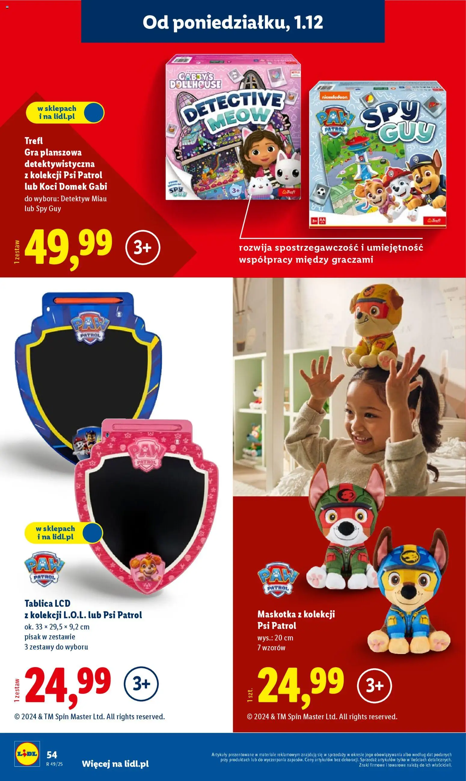 Lidl Katalog zabawek od 03.11.2025 | Strona: 54 | Produkty: Gra