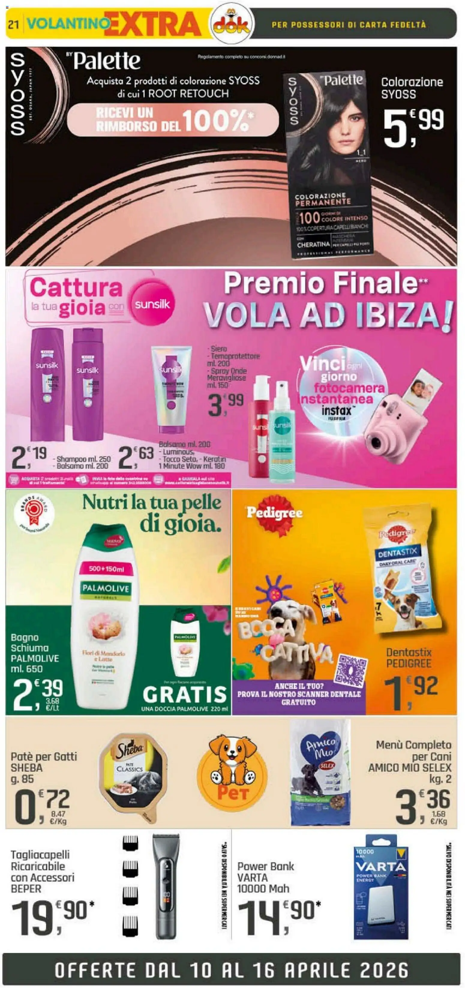 Volantino DOK del 10.04.2026 | Pagina: 20 | Prodotti: Paté, Latte, Bagno, Doccia