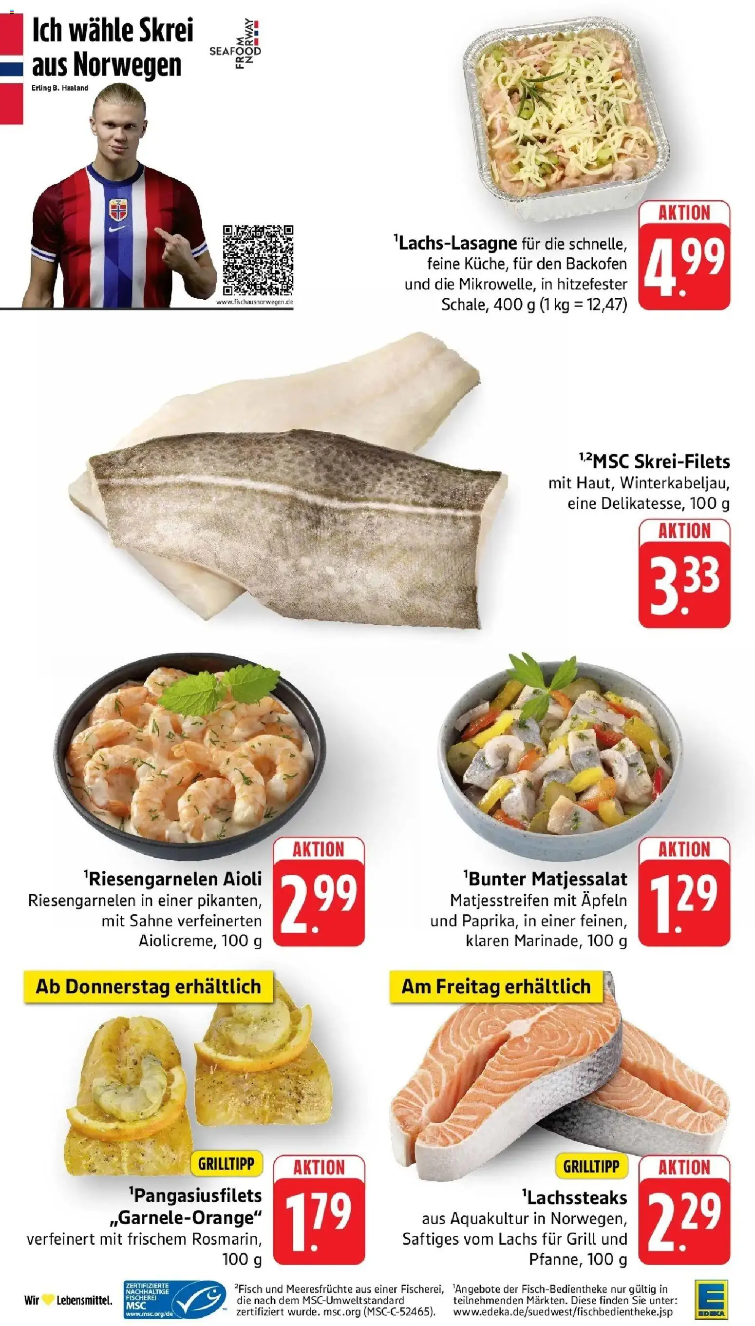 E center Prospekt Überlingen	 – gültig ab 05.04.2026 | Seite: 13 | Produkte: Grill, Lachs, Meeresfrüchte, Sahne