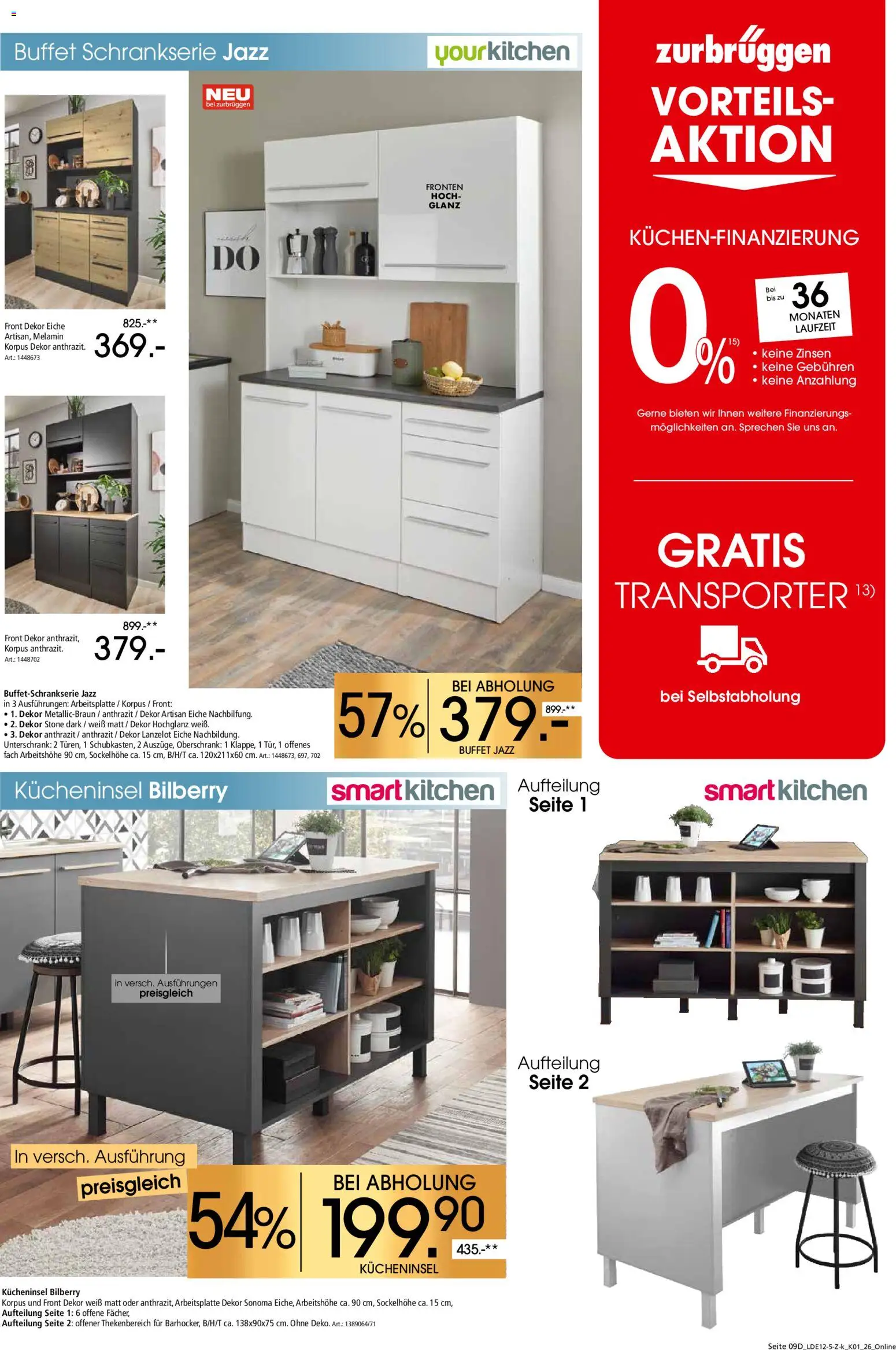 Zurbrüggen  Küchen-Spezial – gültig ab 13.12.2025 | Seite: 17 | Produkte: Unterschrank