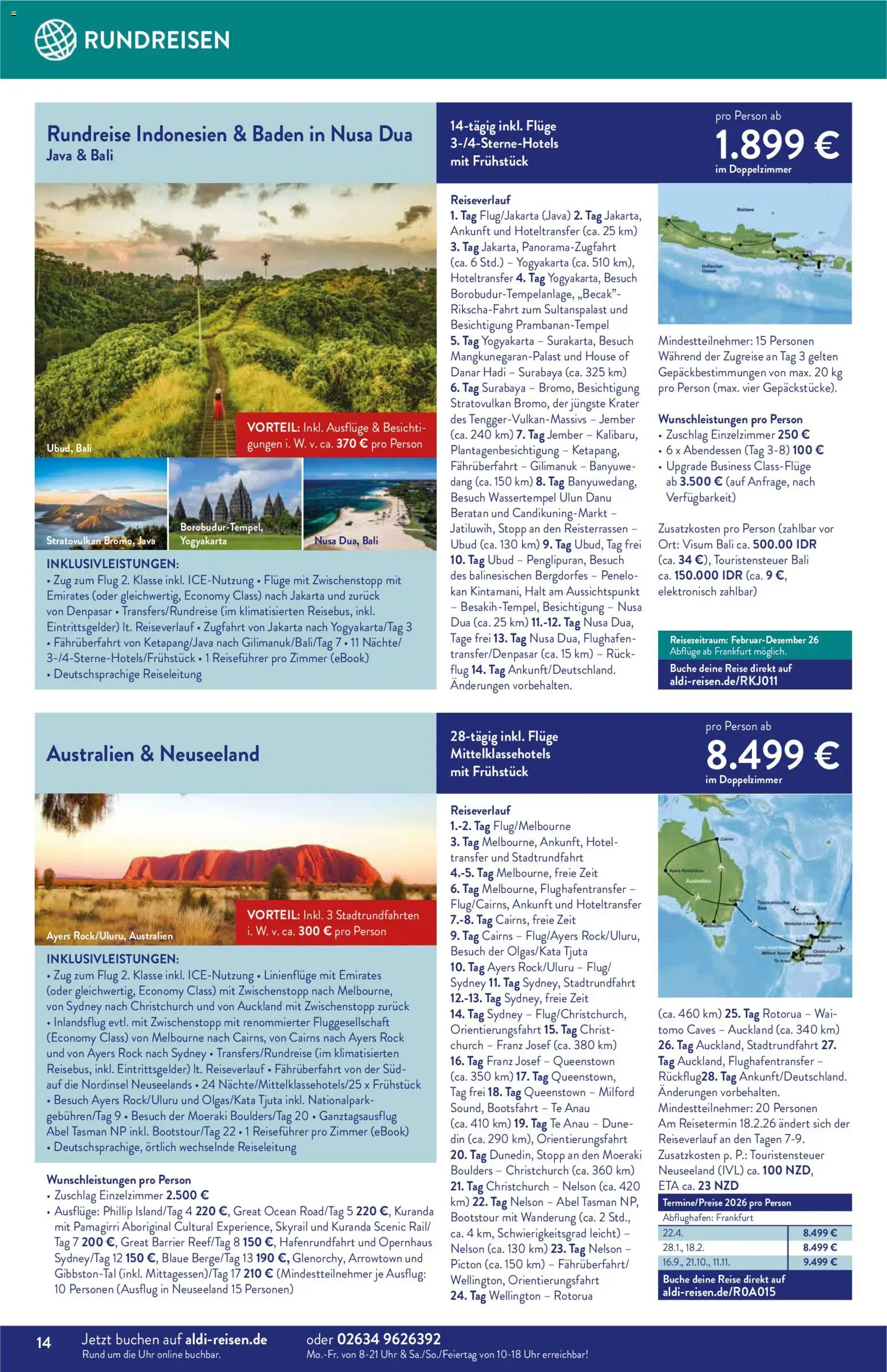 Aldi Reisen – gültig ab 01.11.2025 | Seite: 14
