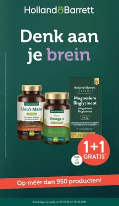 Holland & Barrett folder - Voorbeeld van een folder van Holland & Barrett, geldig van 02.03.2026