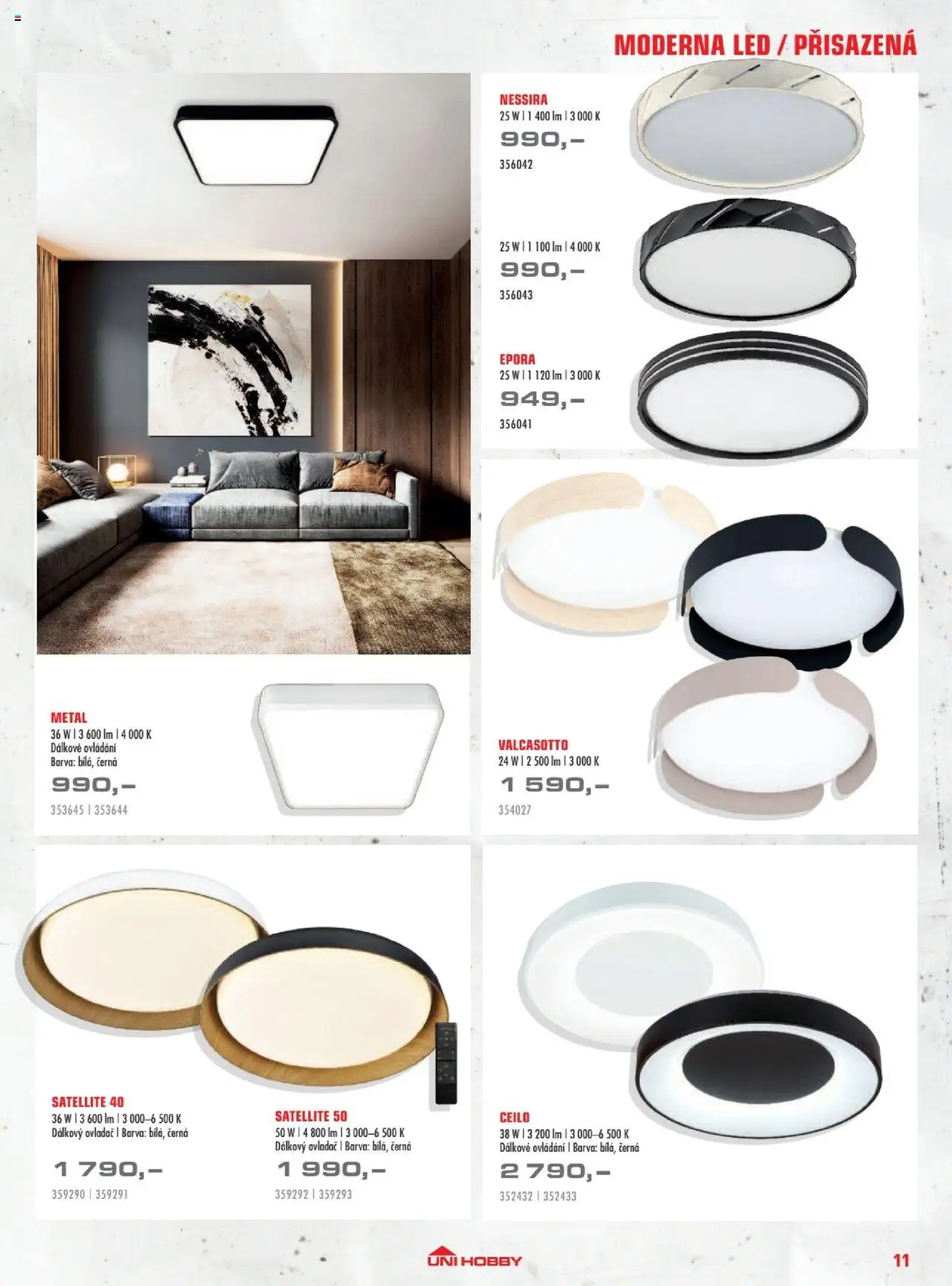 Uni Hobby katalog - Osvětlení od 03.10.2025 | Strana: 11 | Produkty: LED
