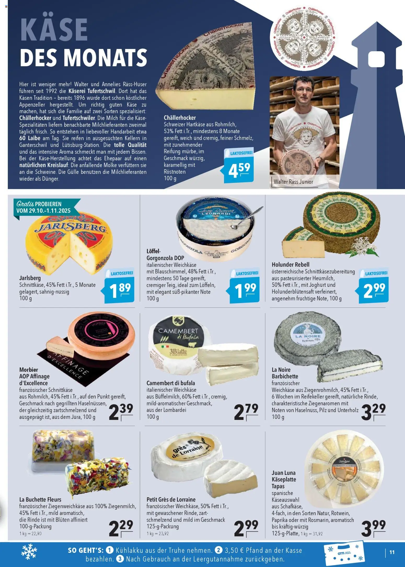 CITTI Markt Prospekt 	 – gültig ab 29.10.2025 | Seite: 11 | Produkte: Truhe, Milch, Joghurt, Paprika