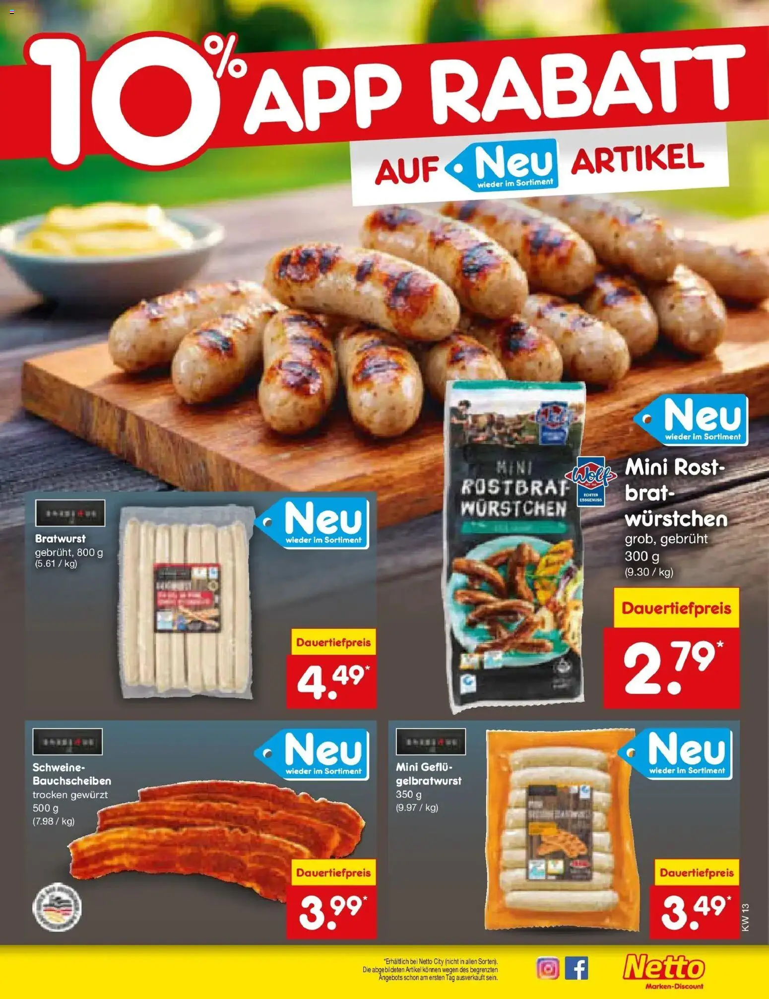 Netto Marken-Discount Prospekt Nordhausen	 – gültig ab 23.03.2026 | Seite: 51 | Produkte: Bratwurst