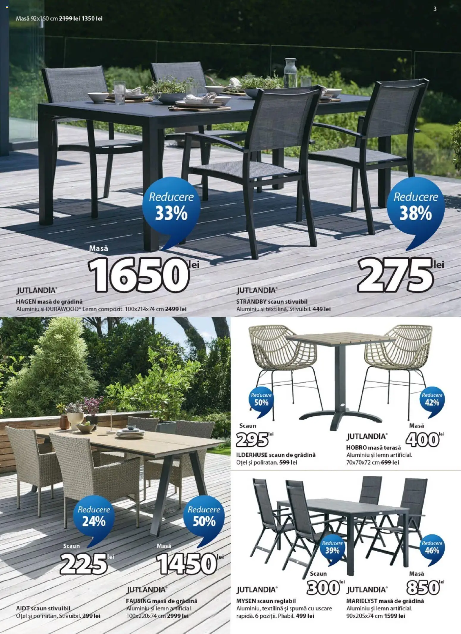 Noul catalog JYSK – valabil de la 24.04.2026 | Pagină: 3 | Produse: Masă, Scaun