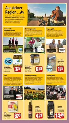 Rewe Prospekt Augsburg/Haunstetten	 ab 02.03.2026 gültig | Seite: 2 | Produkte: Kaffee, Leinöl, Gurken, Flocken