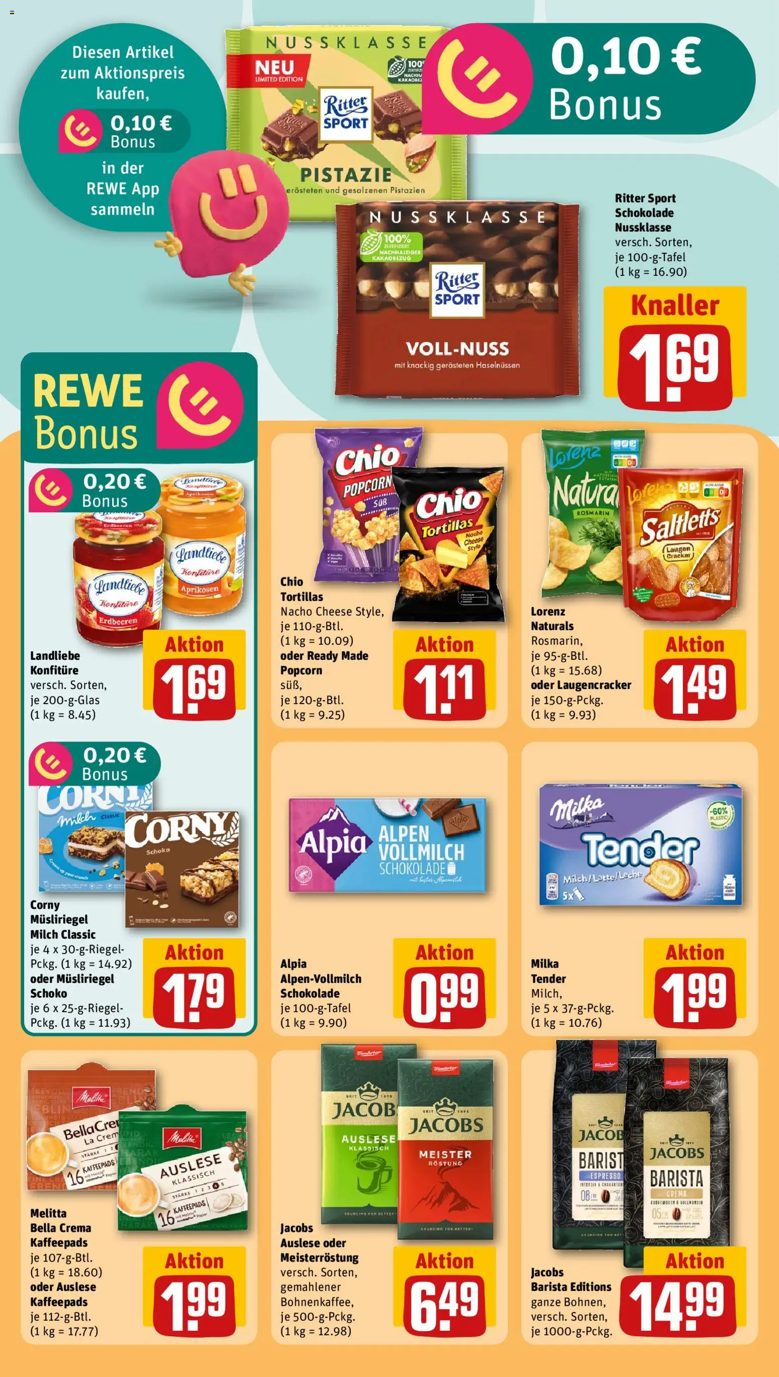 Rewe Prospekt 	 – gültig ab 07.04.2026 | Seite: 17 | Produkte: Melitta, Schokolade, Ritter sport, Milka