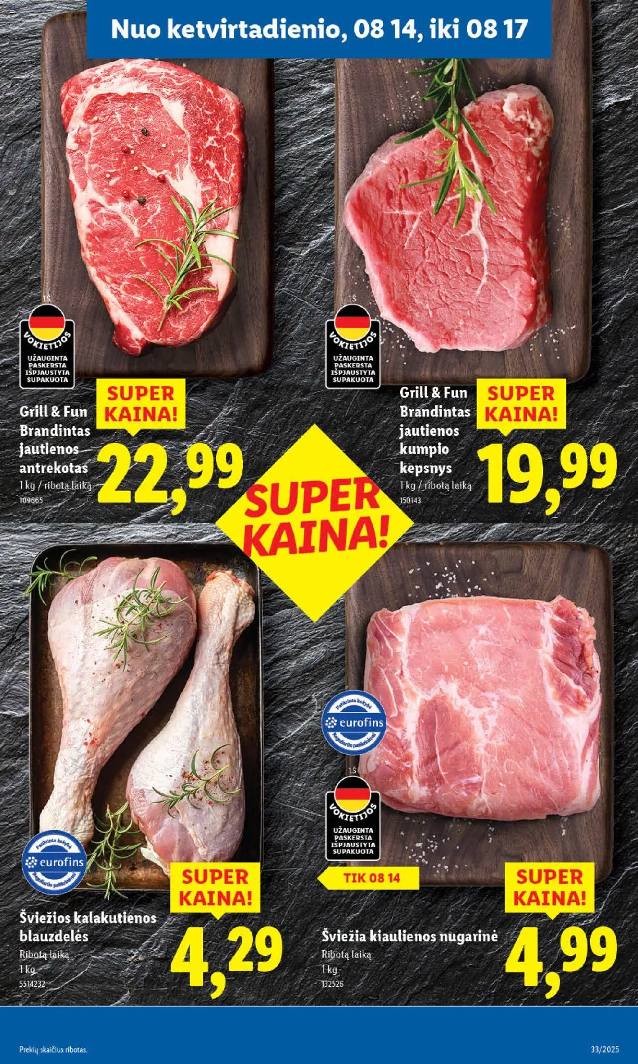 LIDL - Leidinys│galioja nuo 11.08.2025 | Puslapis: 49 | Prekių: Kiaulienos, Jautienos