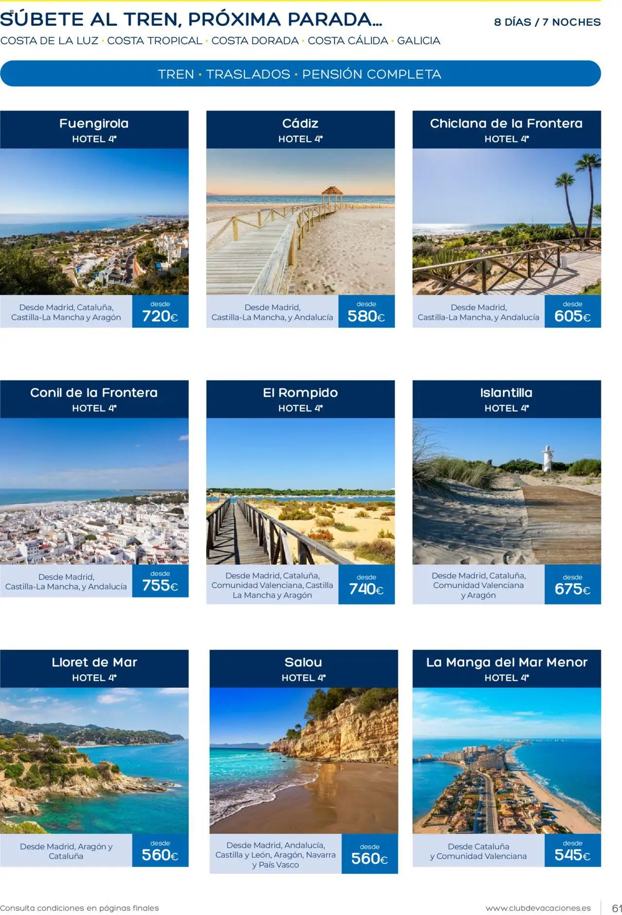 Viajes El Corte Inglés Club de Vacaciones │ válido desde el 01.01.2025 | Página: 61
