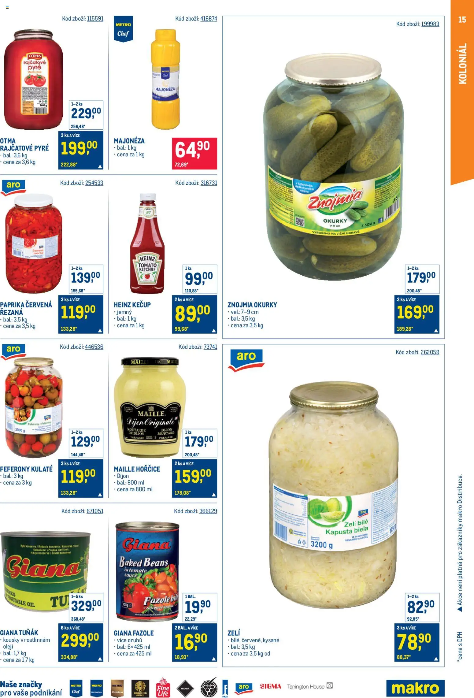 Makro leták - Gastronomie od 25.02.2026 | Strana: 15 | Produkty: Okurky, Paprika, Majonéza, Fazole