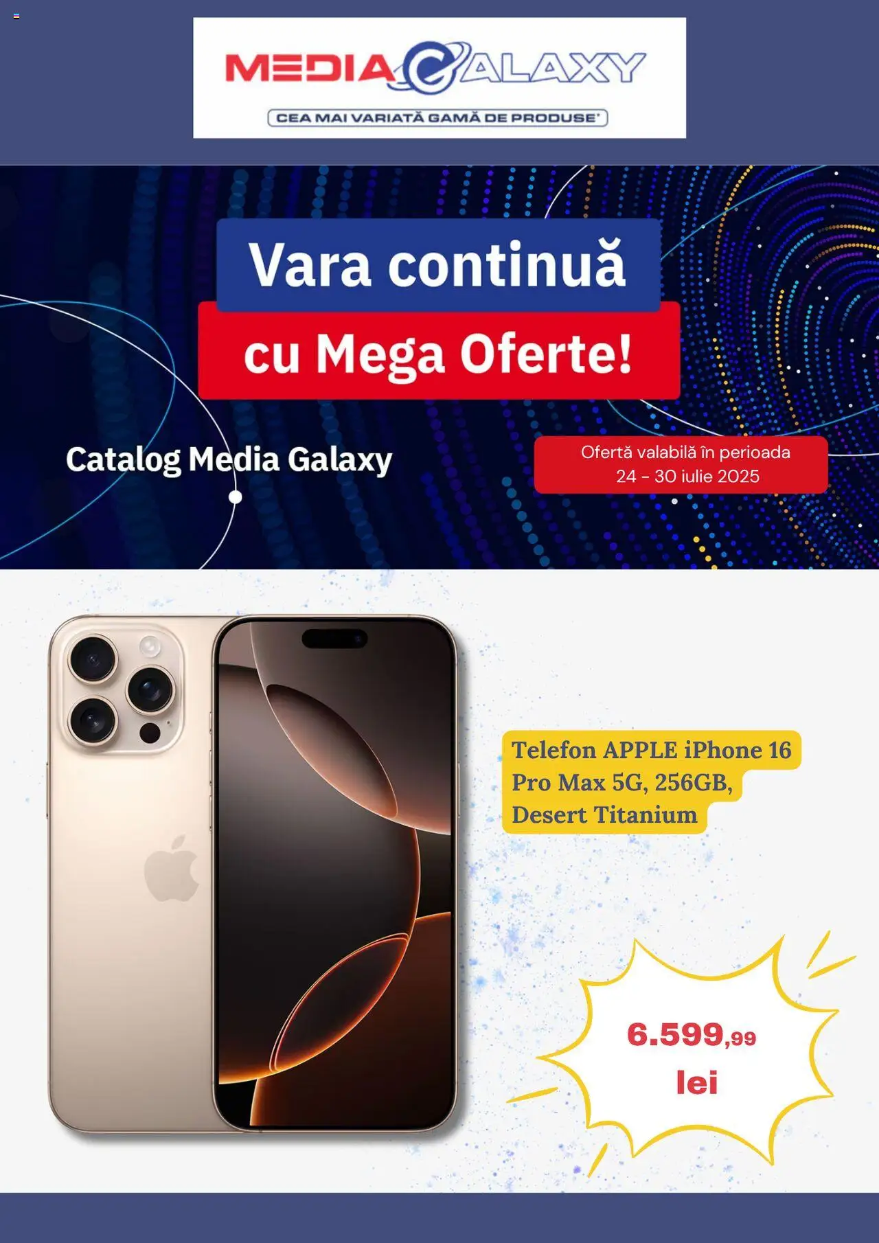 Catalog Media Galaxy – valabil de la 24.07.2025 | Pagină: 1 | Produse: Telefon, Apple
