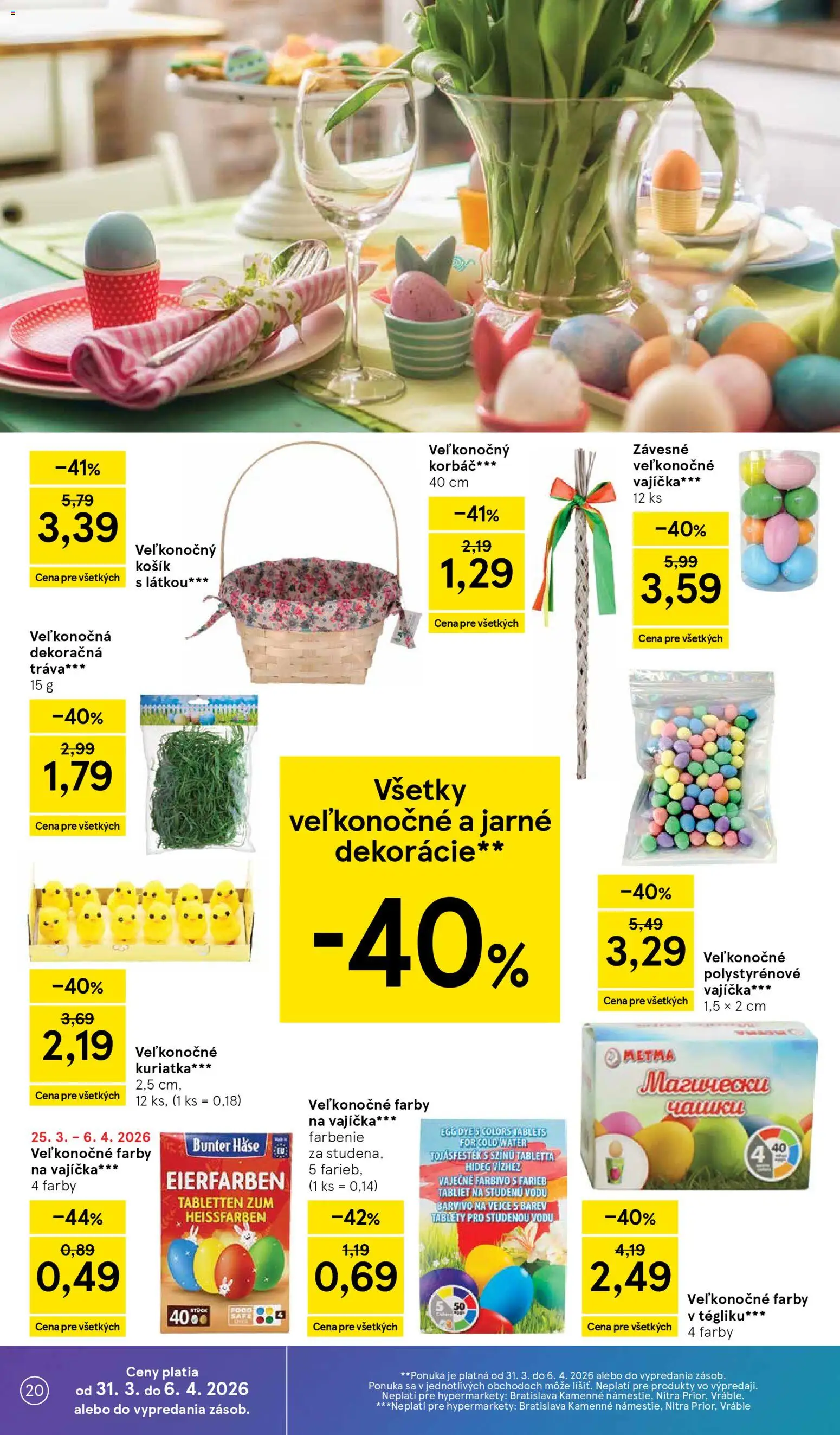 Tesco Hypermarket - leták od 31.03.2026 » Pozrite si limitované zľavy a ušetrite ešte dnes! | Slovenská republika
