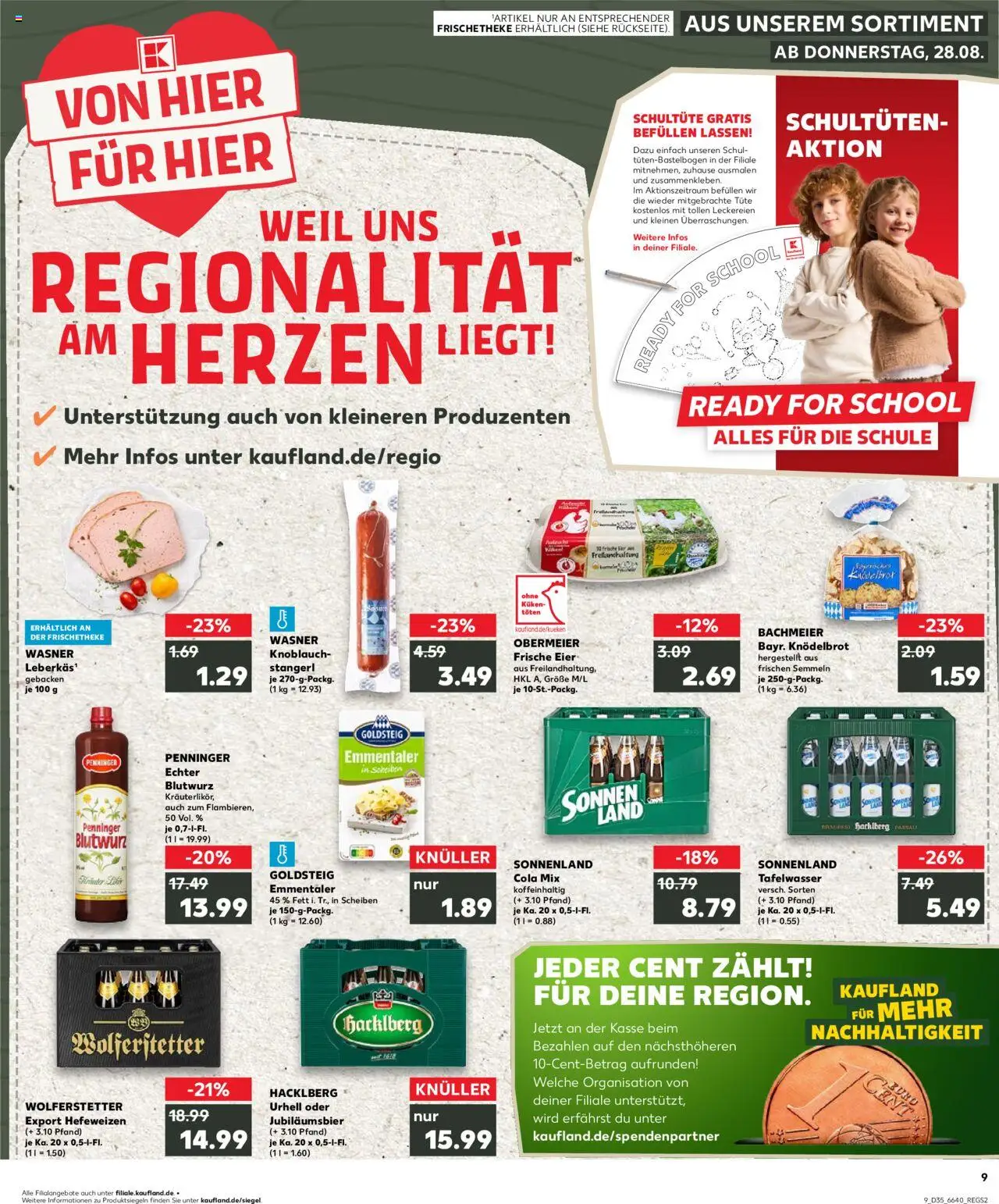 Kaufland Prospekt 	 - gültig ab dem 28.08.2025 | Seite: 9 | Produkte: Cola, Eier, Knoblauch