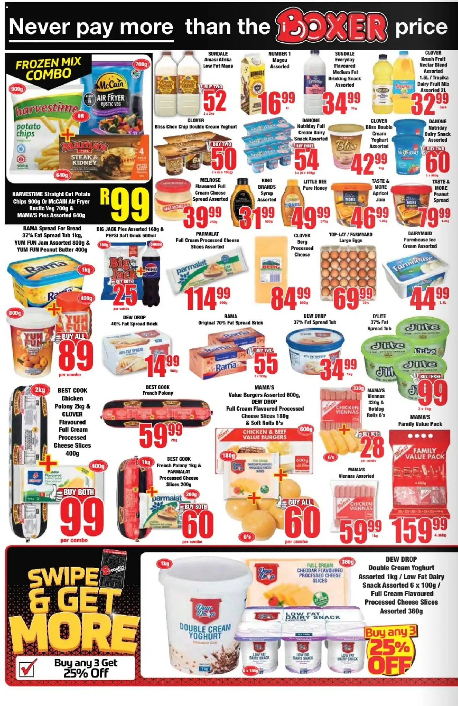 New Boxer catalogue – valid from 05.01.2026 | Page: 4 | Products: Yoghurt, Polony, Cream, Fruit