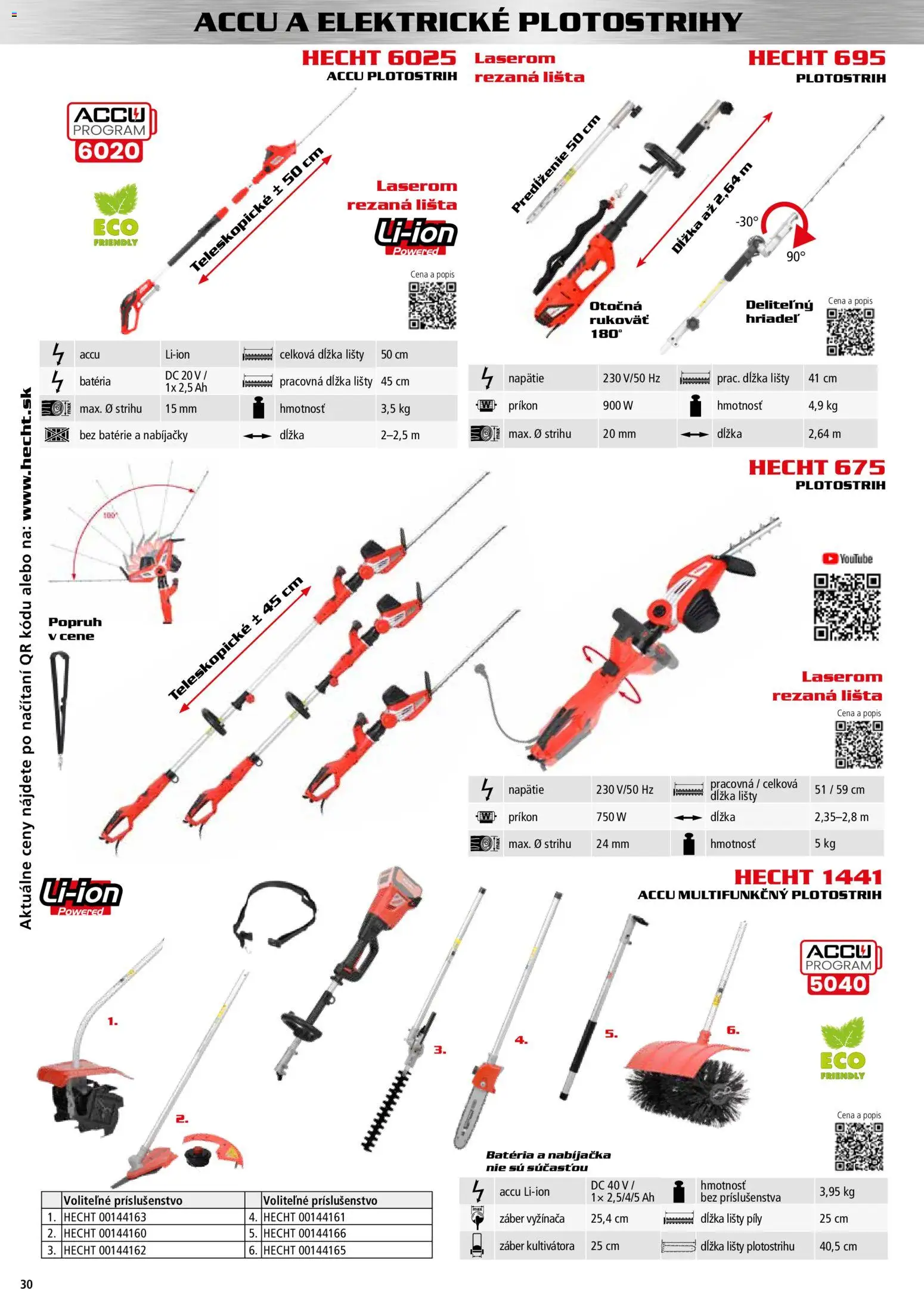 Nové Hecht akcie – leták je platný od 30.10.2025 | Strana: 30 | Produkty: Nabíjačka, Batéria