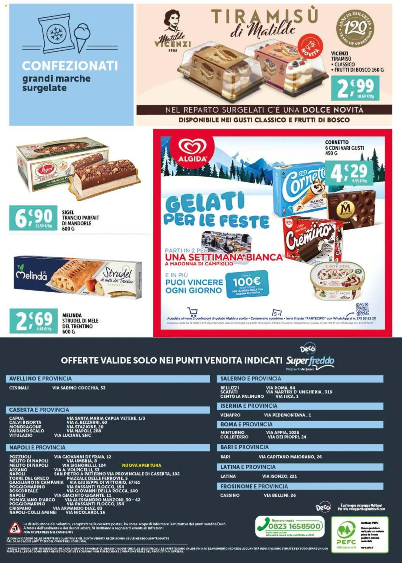 Volantino Decò del 07.11.2025 | Pagina: 8 | Prodotti: Mele, Cornetto, Gelato, Mandorle
