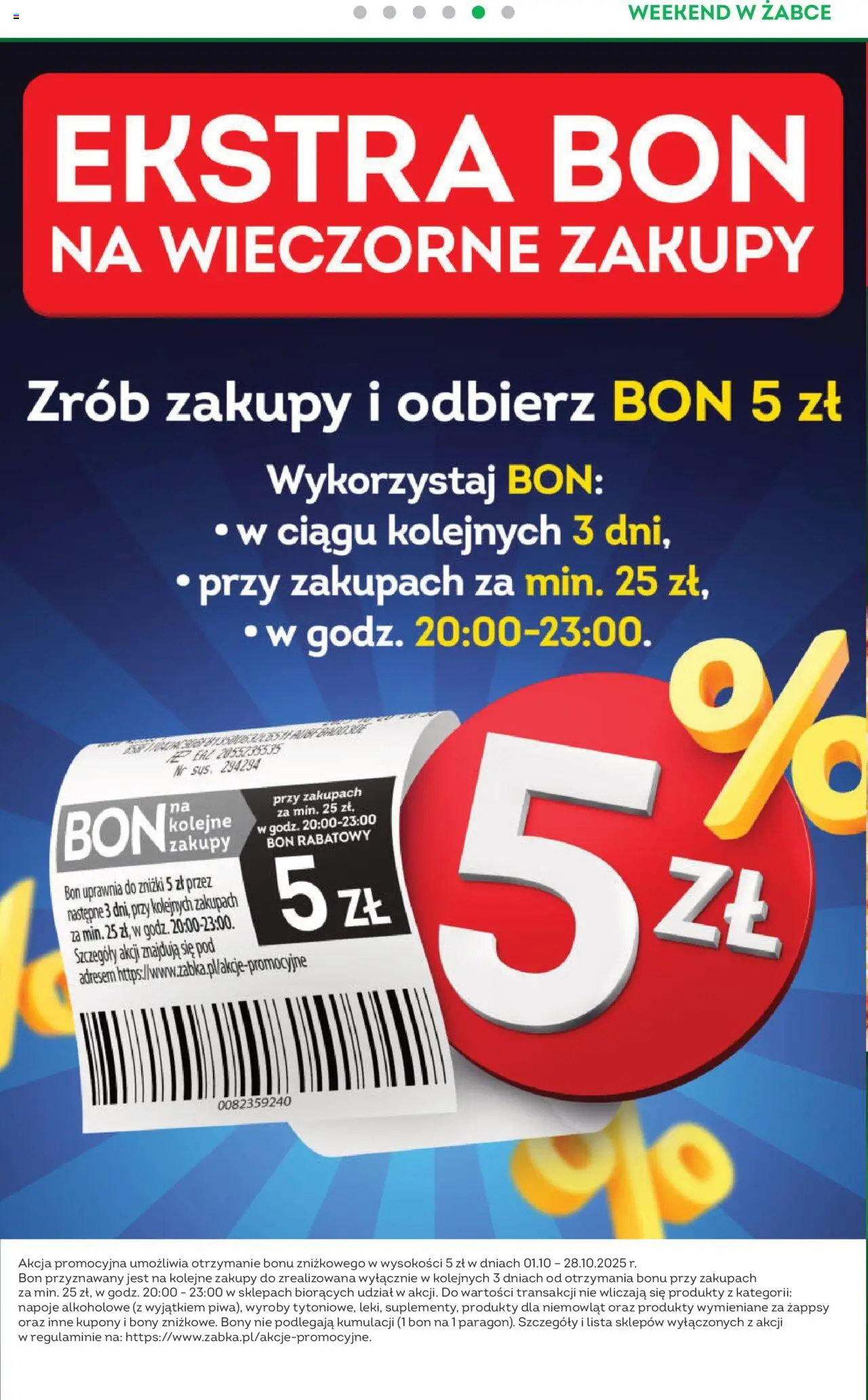 Żabka Gazetka - Weekendowe promocje od 03.10.2025 | Strona: 6 | Produkty: Napoje