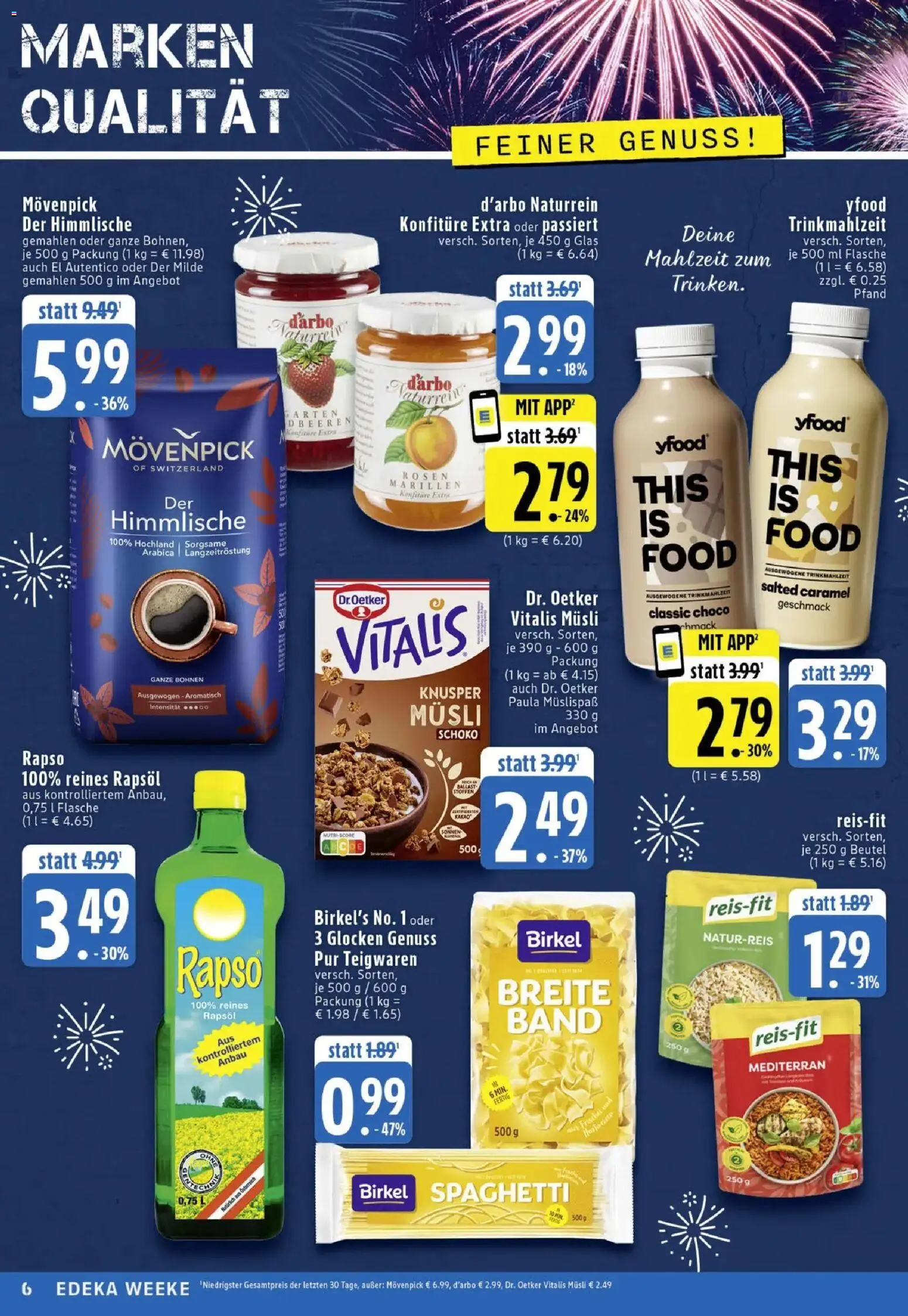 Edeka prospekt Köln	 – gültig ab 29.12.2025 | Seite: 6 | Produkte: Musli, Rapsöl, YFood, Pasta