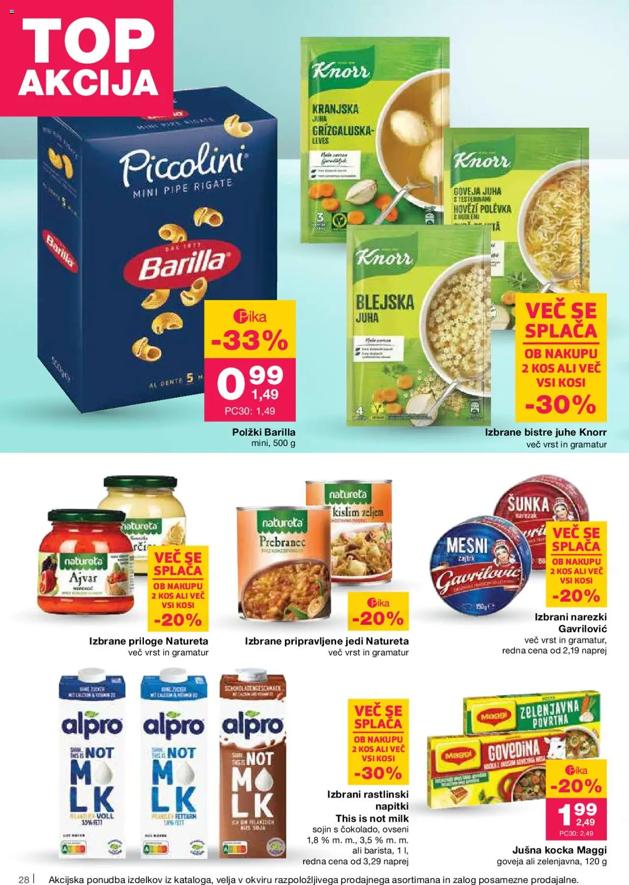 Mercator katalog │ velja od 21.08.2025 | Stran: 28 | Izdelki: BB cream, Ajvar, Kos, Sunka