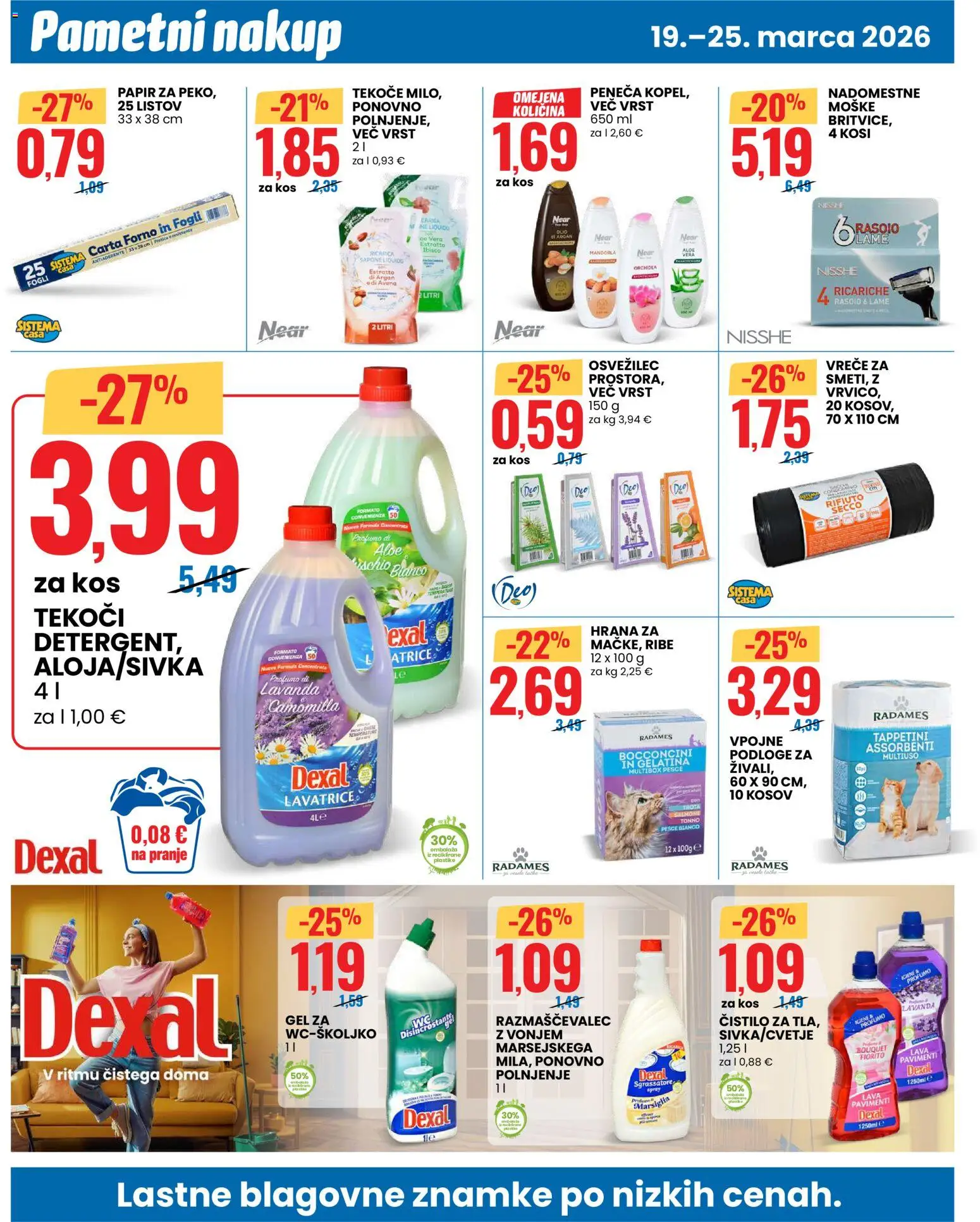 Novi Eurospin katalog ponudbe – veljaven od 19.03.2026 | Stran: 10 | Izdelki: Kos, Detergent, Ribe
