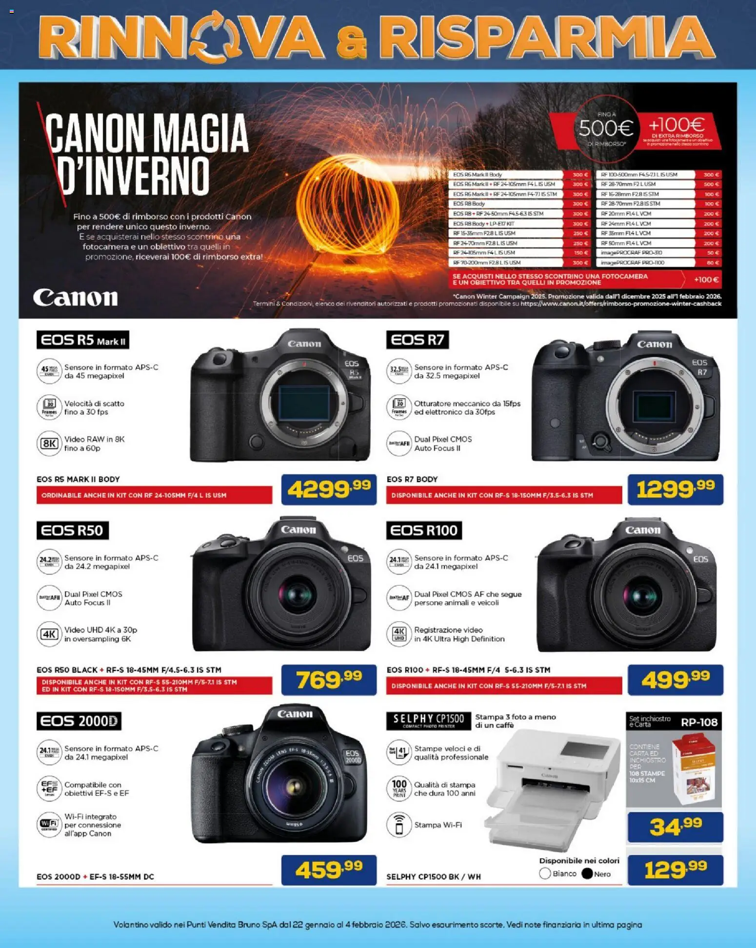 Volantino BRUNO del 22.01.2026 | Pagina: 35 | Prodotti: Caffè, Video, Fotocamera, Stampa