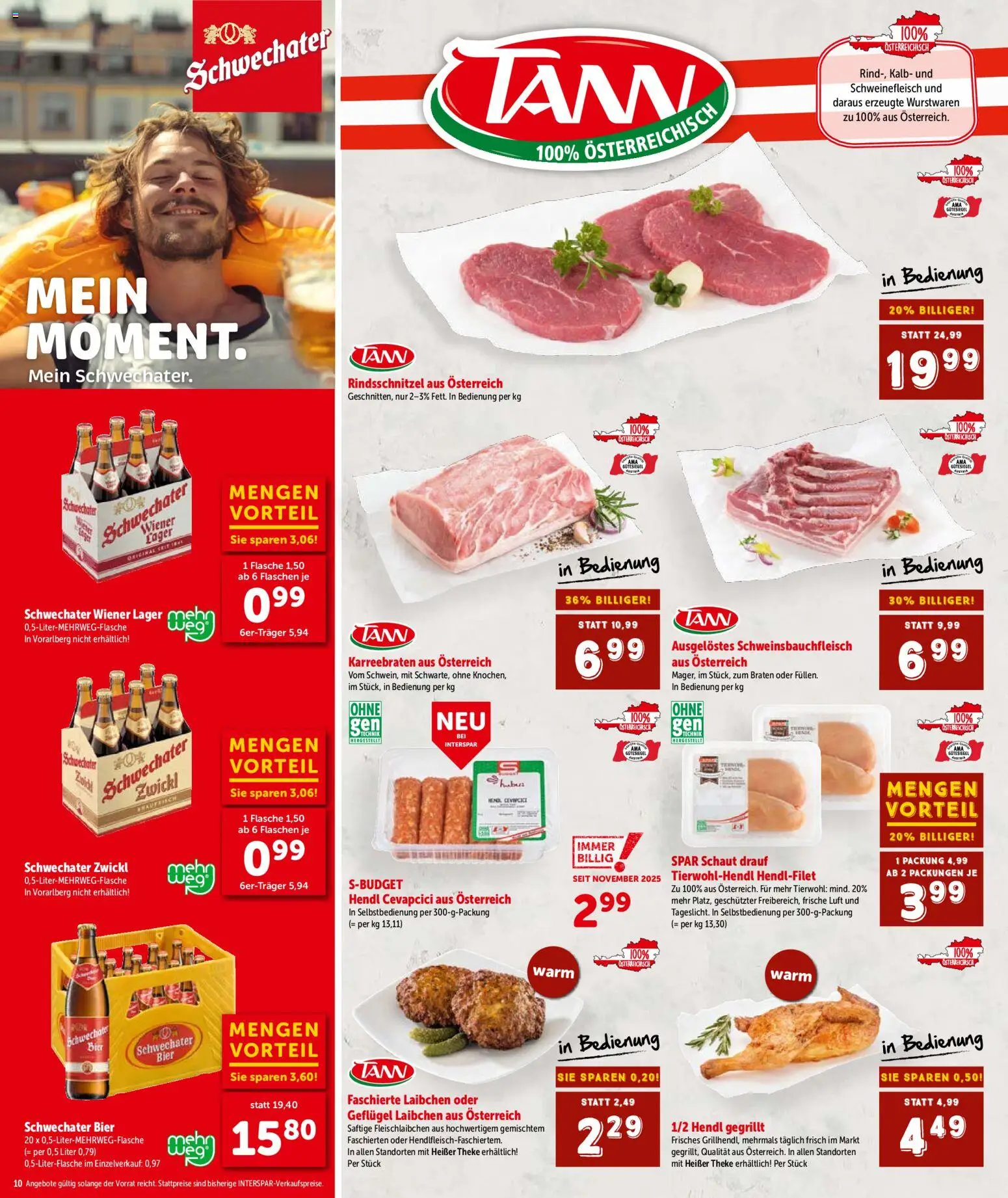Interspar Gutscheinheft - Salzburg gültig ab 29.01.2026 | Seite: 11 | Produkte: Bier, Schweinefleisch