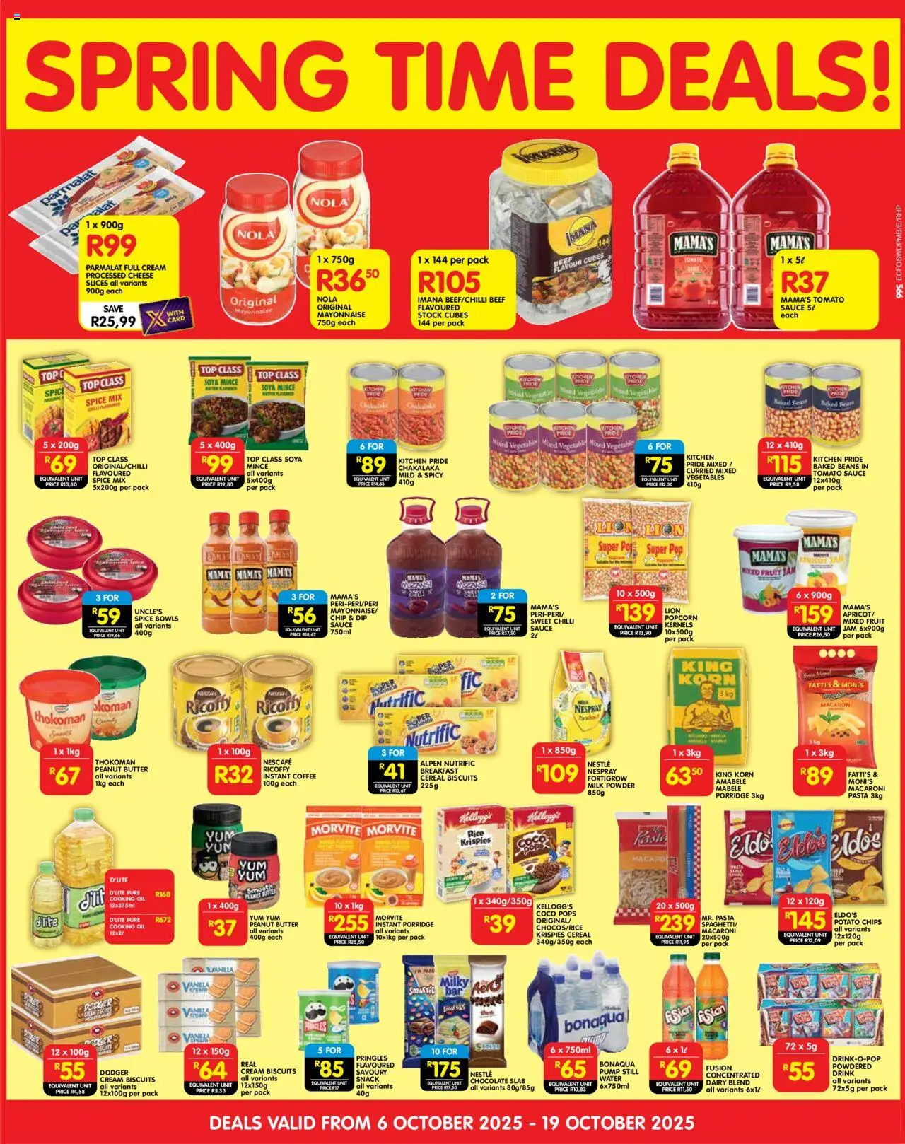 New Shoprite catalogue – valid from 06.10.2025 | Page: 3 | Products: Butter, Bowls, Water, Chilli