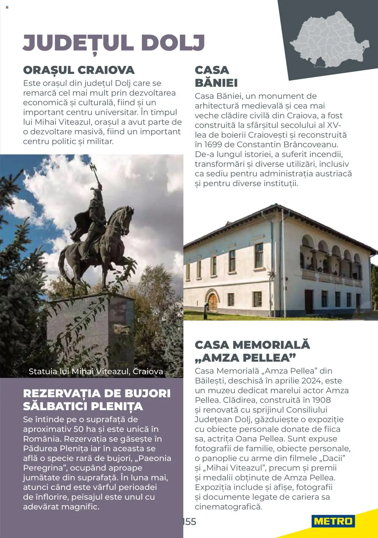 Metro catalog - Ghid de călătorie România – valabil de la 01.08.2025 | Pagină: 155