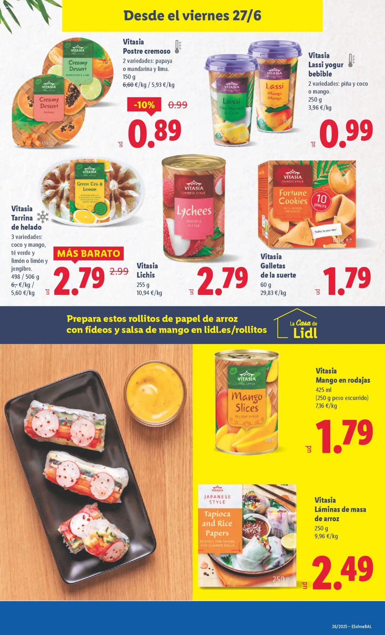 Lidl catálogo MAD │ válido desde el 23.06.2025 | Página: 25 | Productos: Piña, Galletas, Yogur bebible, Ρούτερ