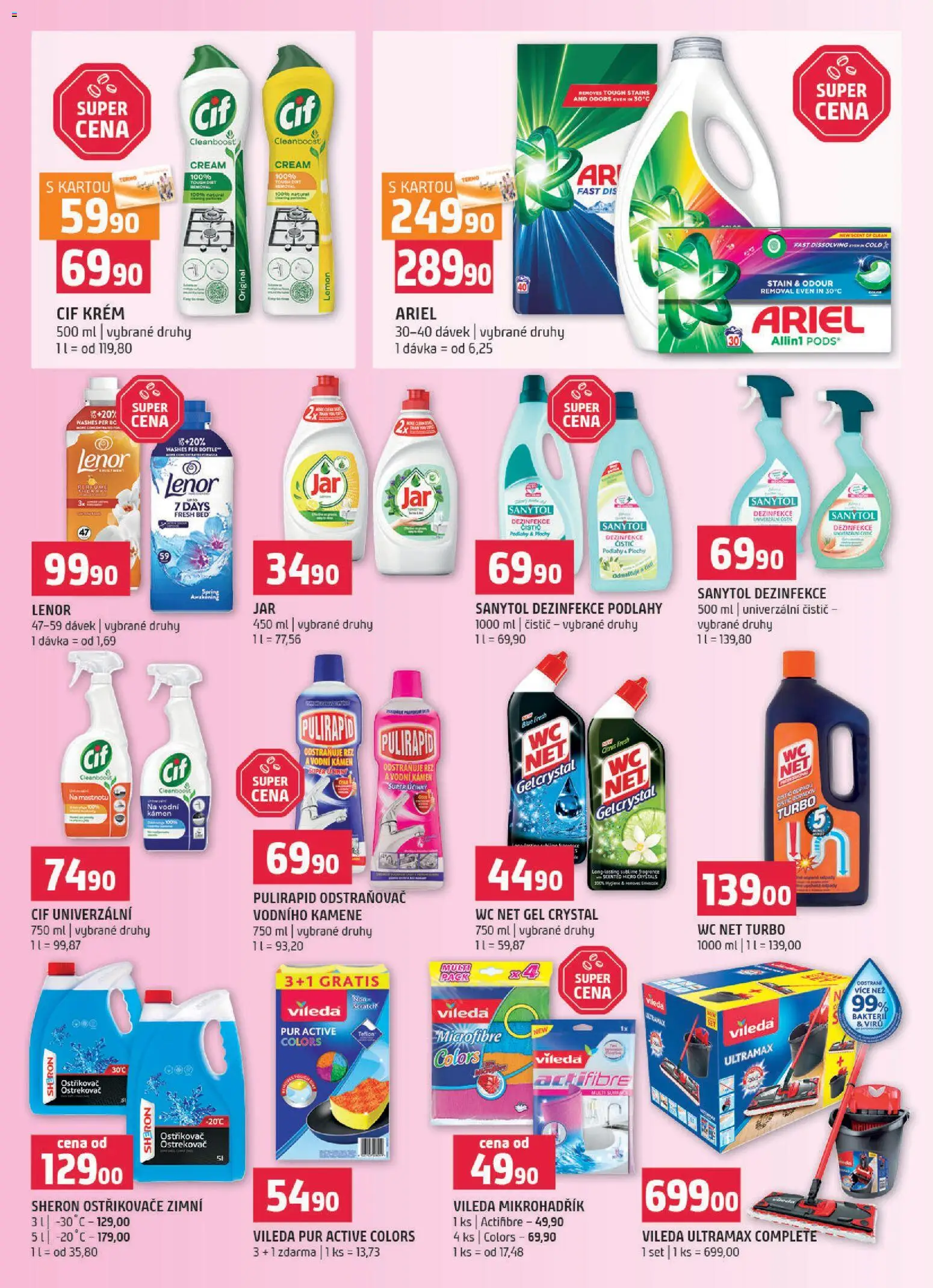 Terno leták - Prachatice od 05.11.2025 | Strana: 15 | Produkty: Lenor, Krém, Cif, Ariel
