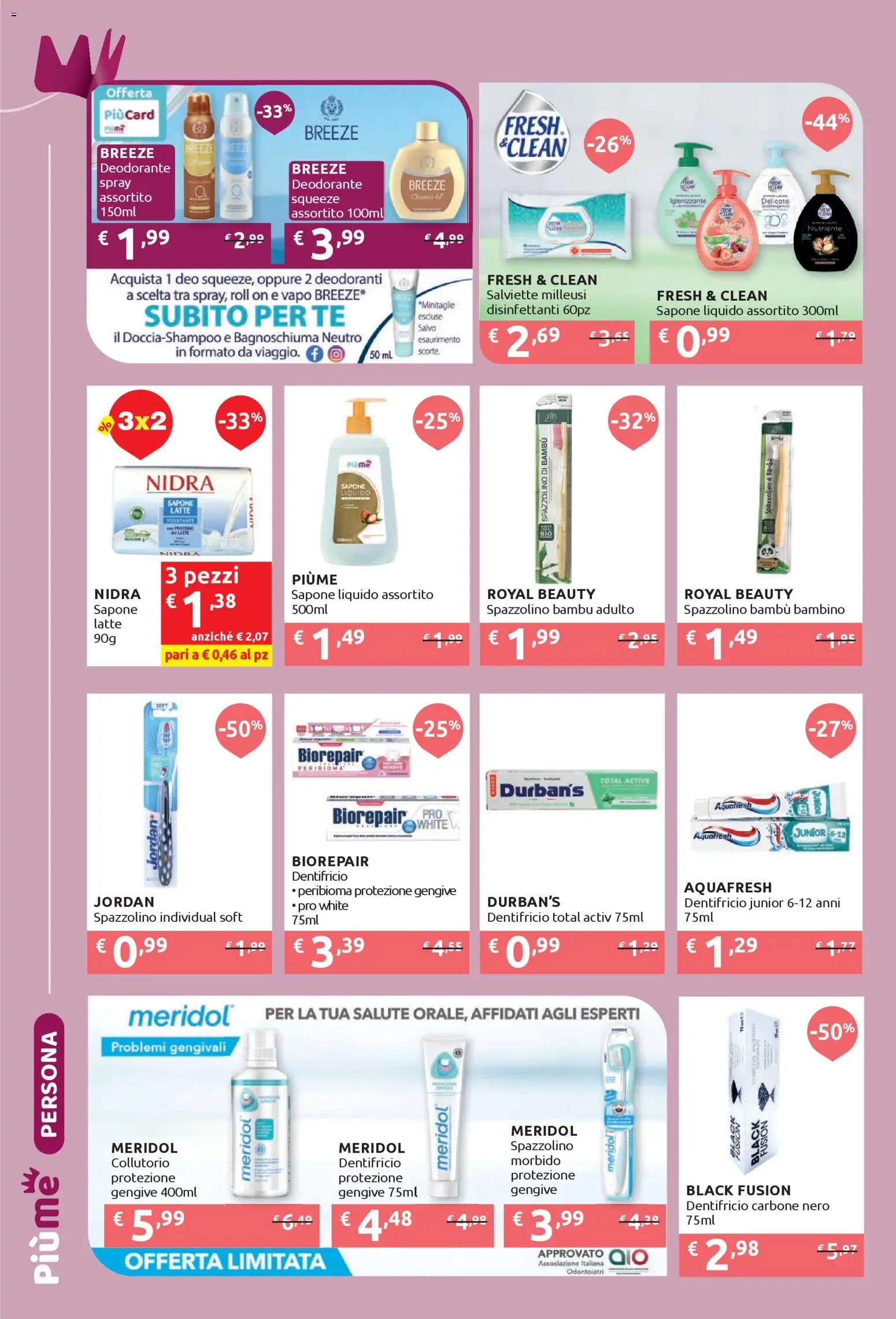 Volantino IperSoap del 16.02.2026 | Pagina: 16 | Prodotti: Jordan, Spazzolino, Tè, Latte