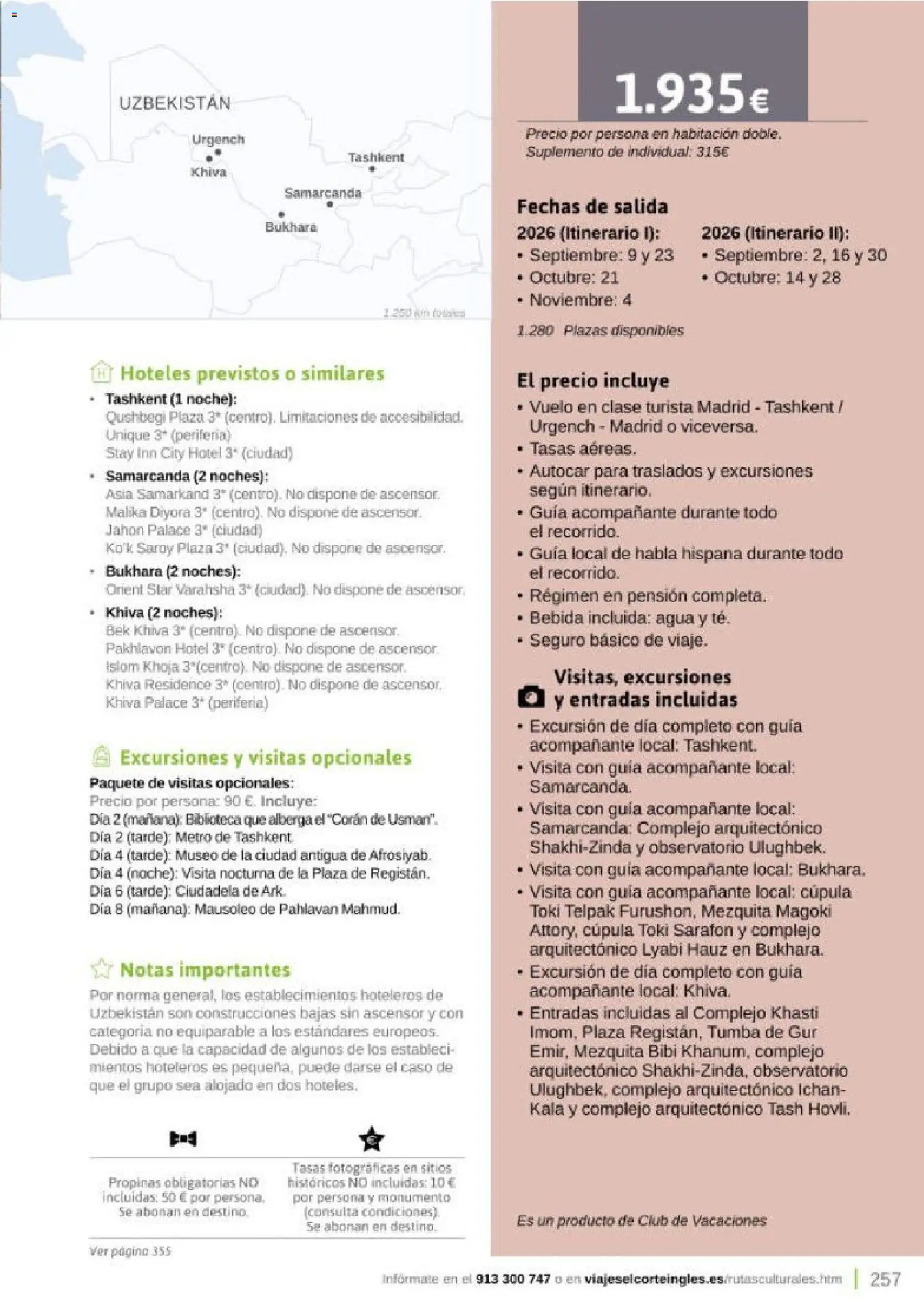 Viajes El Corte Inglés Rutas Culturales de la Comunidad de Madrid │ válido desde el 01.04.2026 | Página: 257 | Productos: Biblioteca