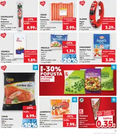 Kaufland katalog | vrijedi od 10.09.2025 | Stranica: 15 | Proizvodi: Feta, Mozzarella, Sir, Povrće