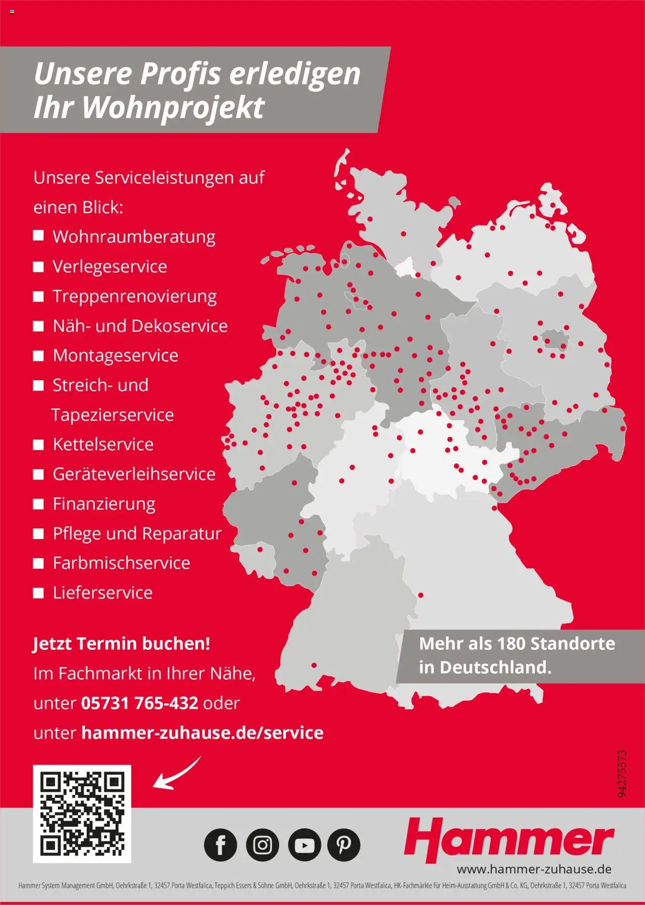 Hammer Zuhause Service Kompetenz – gültig ab 06.10.2025 | Seite: 12 | Produkte: Teppich