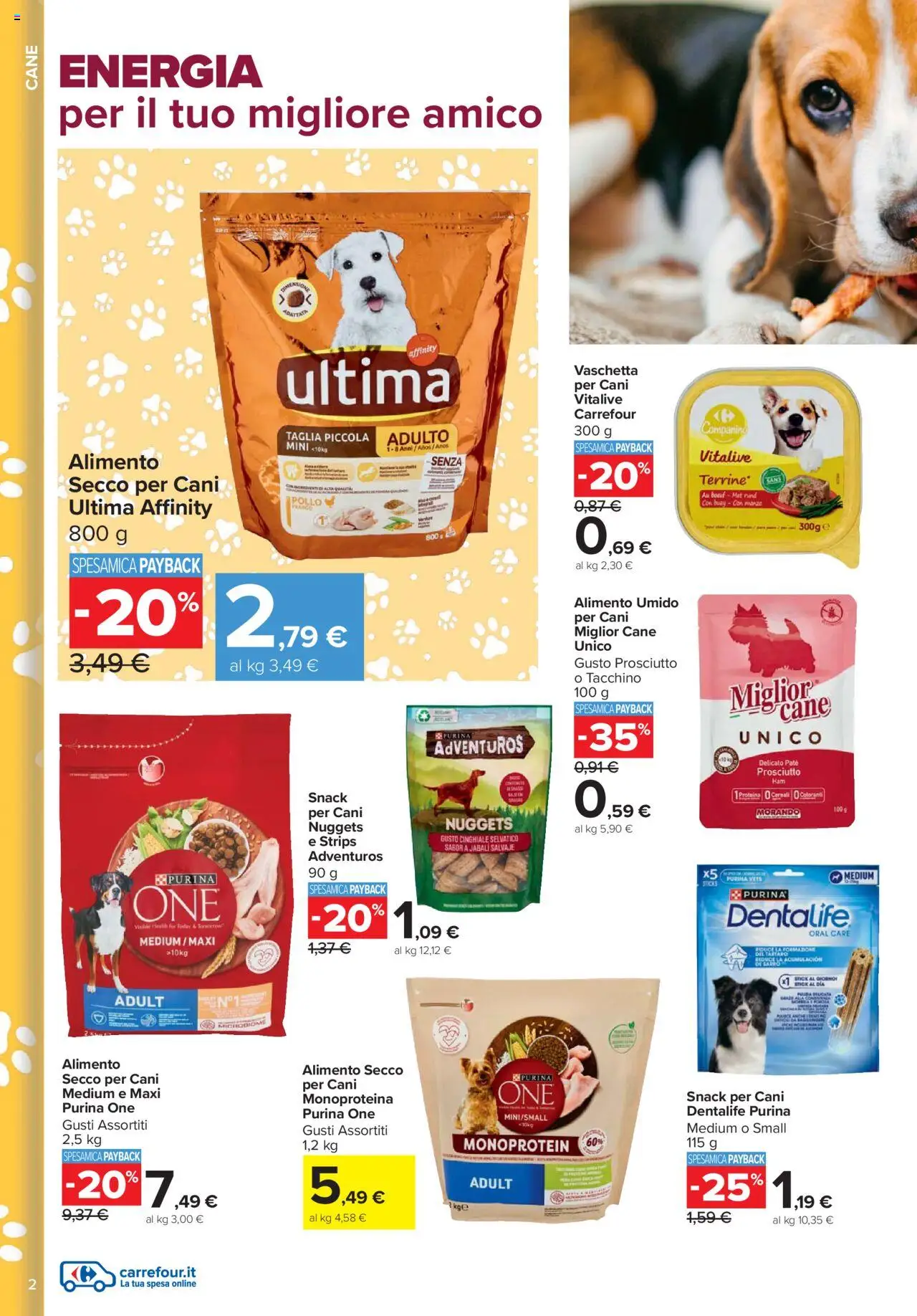 Volantino Carrefour del 08.10.2025 | Pagina: 2 | Prodotti: Paté, Pollo, Nuggets, Tacchino