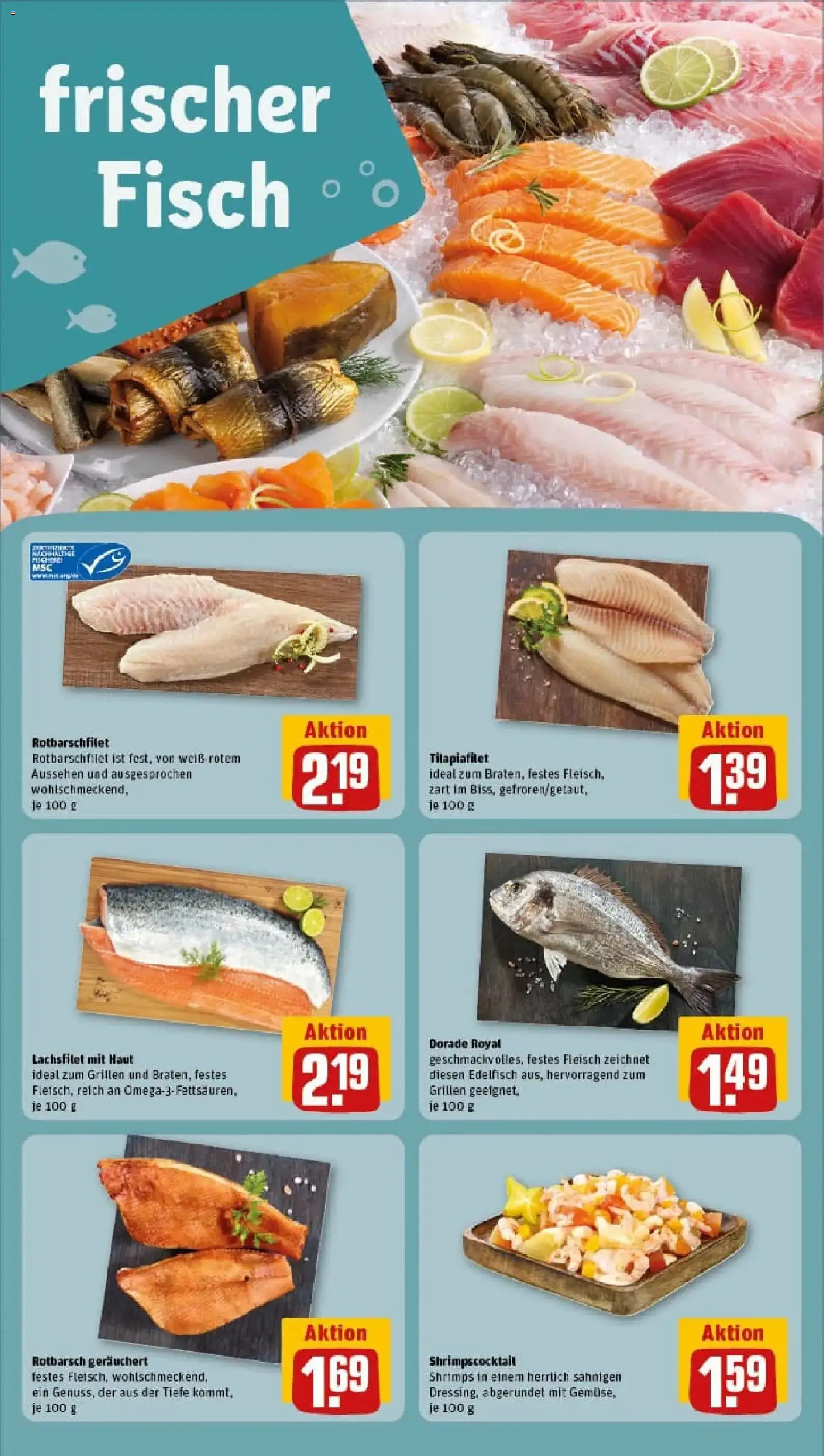 Rewe prospekt Gladbeck	 – gültig ab 26.01.2026 | Seite: 29 | Produkte: Dorade, Fisch, Fleisch