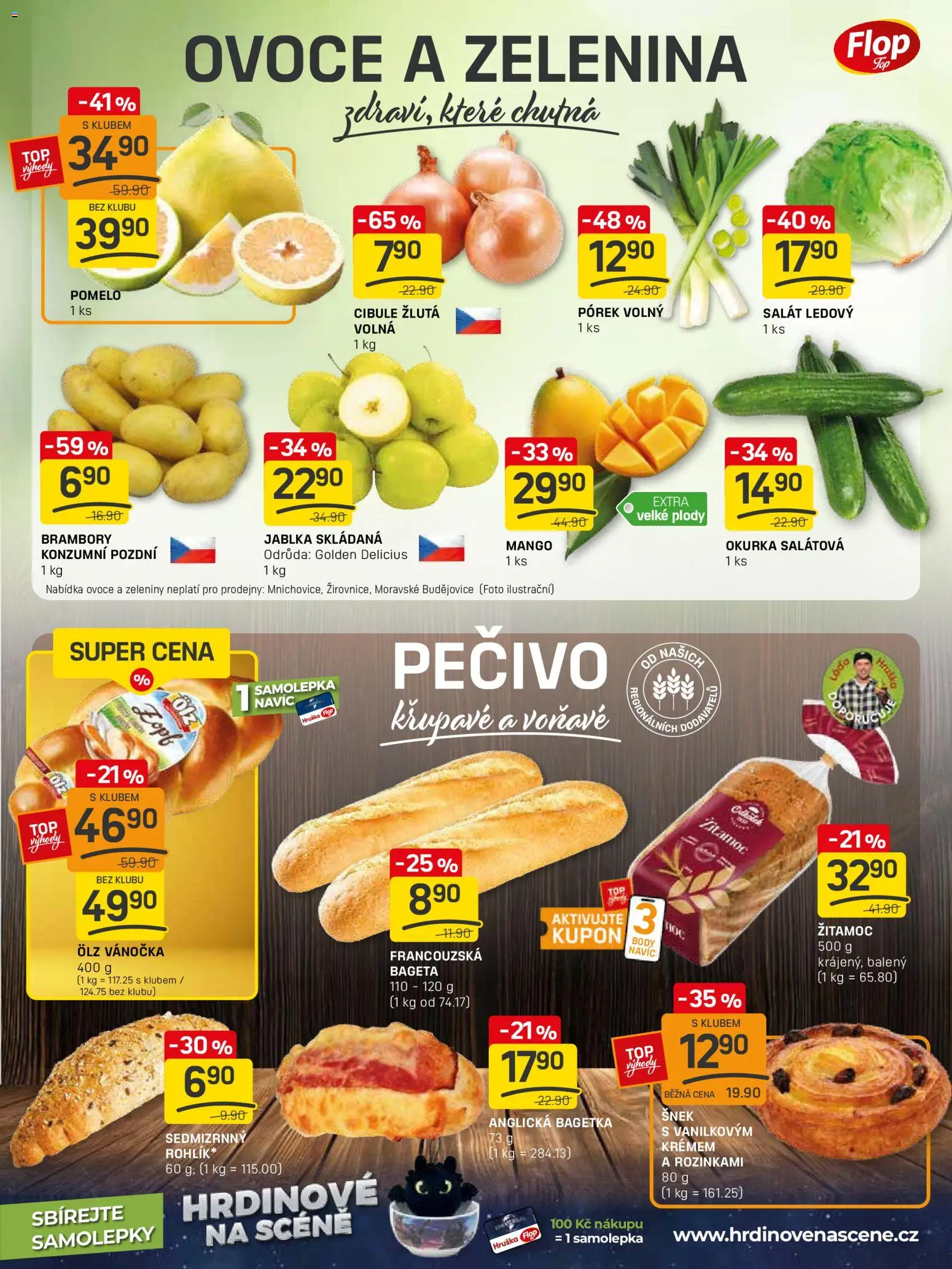 Flop leták - FlopTop od 12.11.2025 | Strana: 3 | Produkty: Pomelo, Pečivo, Body, Cibule