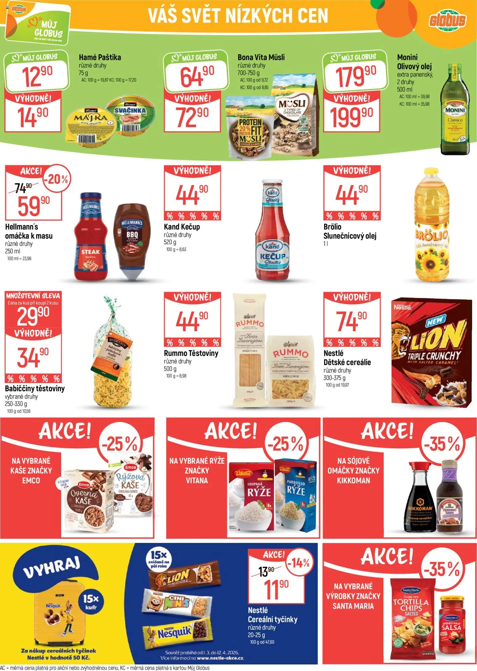 Globus leták - Plzeň od 25.03.2026 | Strana: 21 | Produkty: Tortilla chips, Nesquik, Kaše, Paštika
