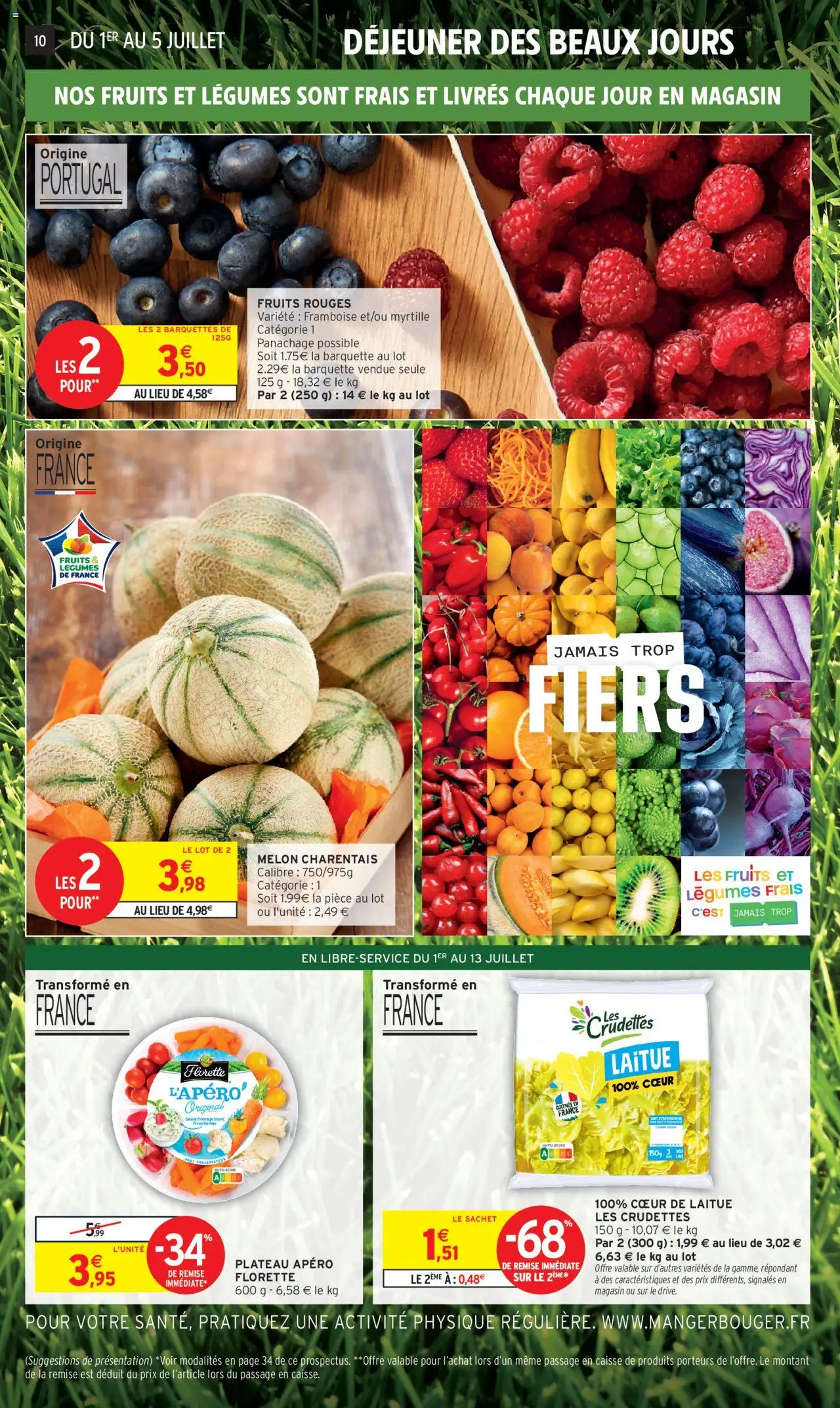  | Page: 10 | Produits: Framboise, Melon, Plateau, Laitue