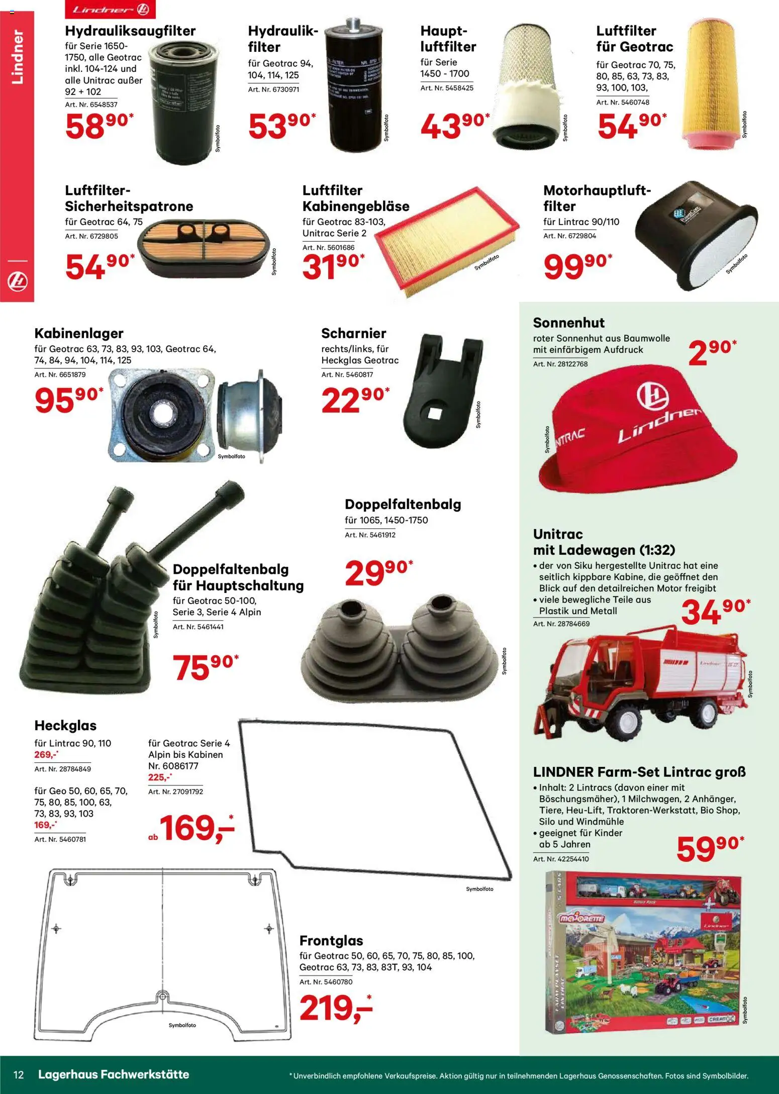 Lagerhaus Verschleißteile & Zubehör gültig ab 01.01.2026 | Seite: 12