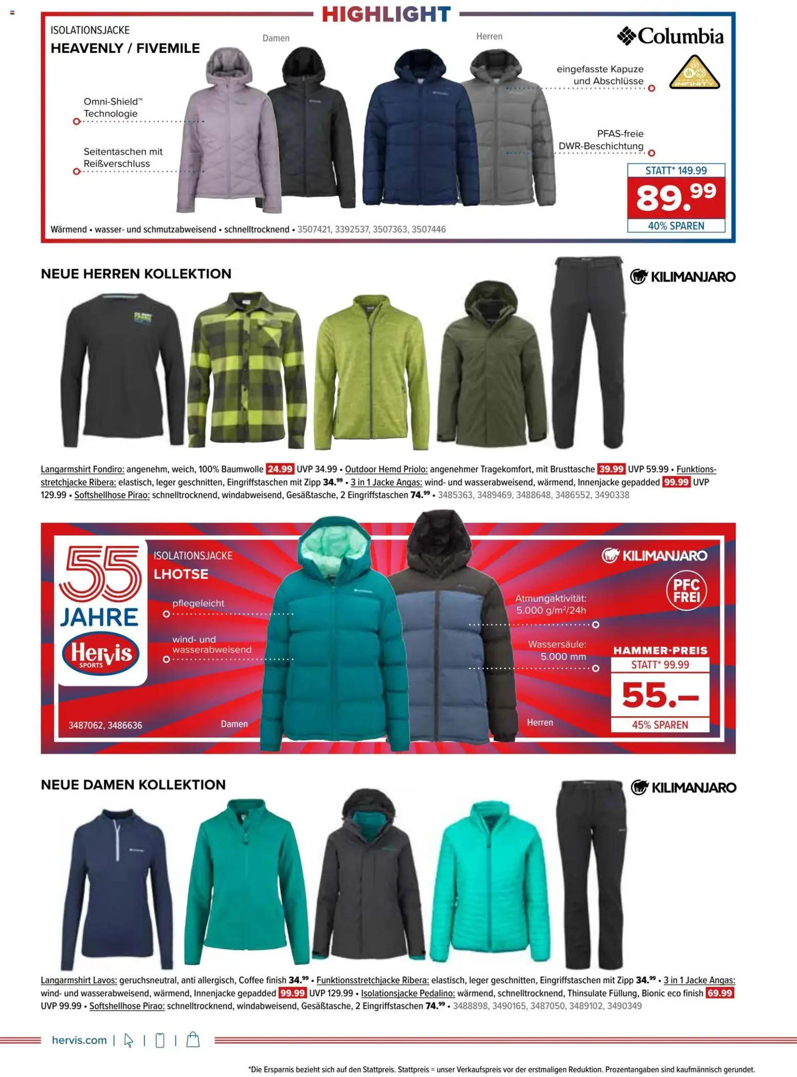 Hervis Angebote gültig ab 04.11.2025 | Seite: 8 | Produkte: Hemd, Jacke, Wasser