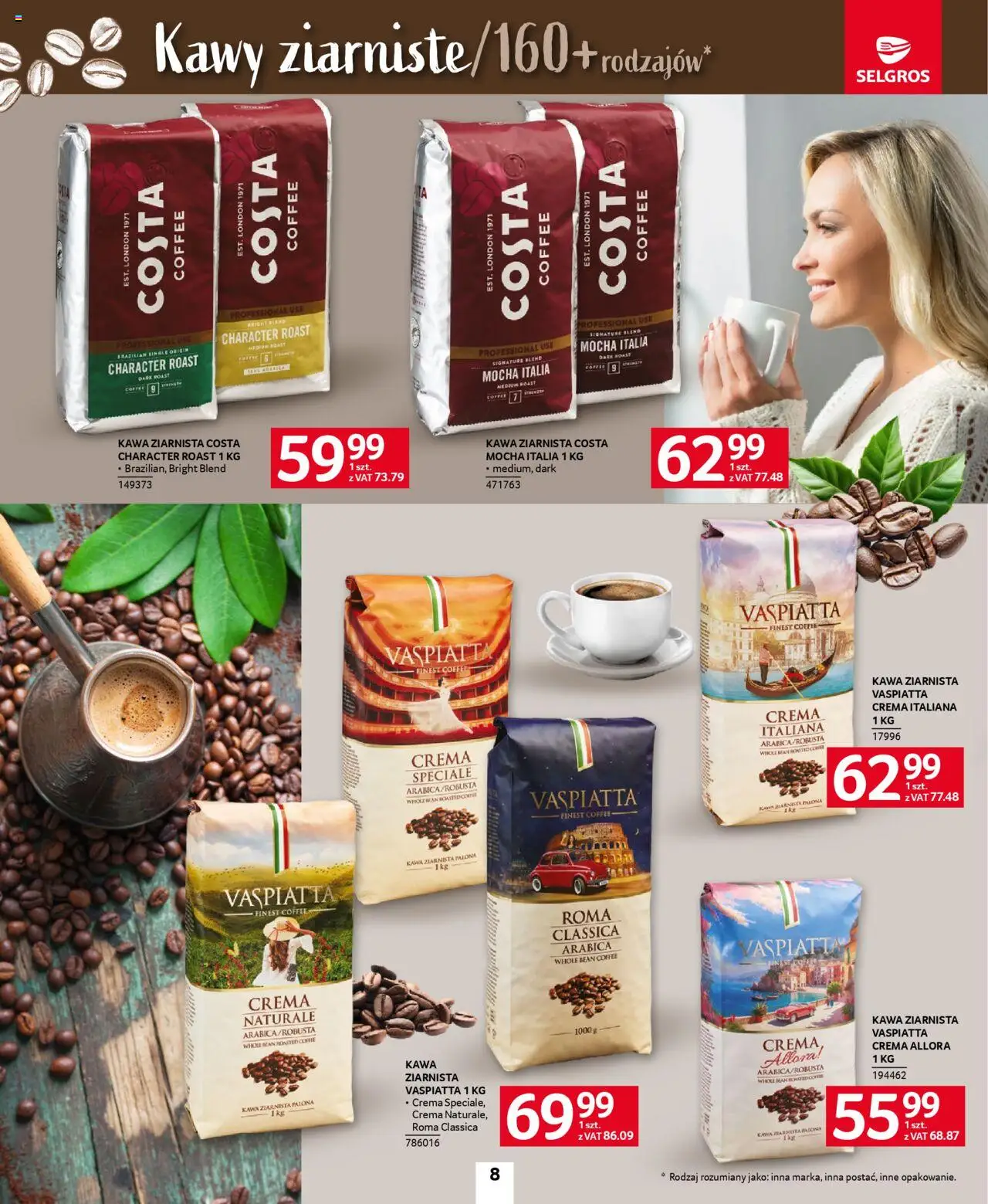 Selgros cash&carry Gazetka - Kawa i Herbata od 09.10.2025 | Strona: 8 | Produkty: Kawa ziarnista, Kawa