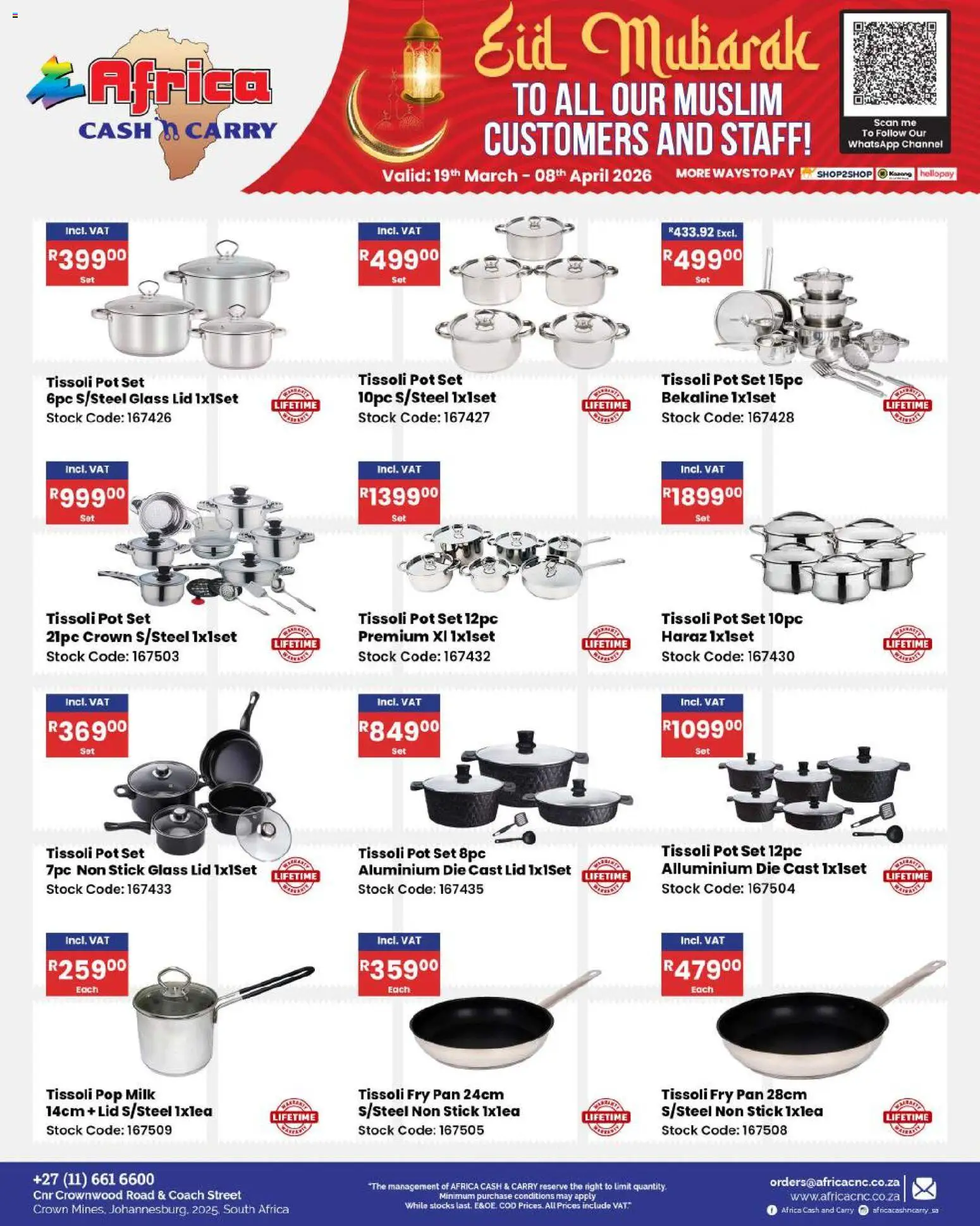 New Africa Cash & Carry catalogue – valid from 19.03.2026 | Page: 84 | Products: Milk, Stock